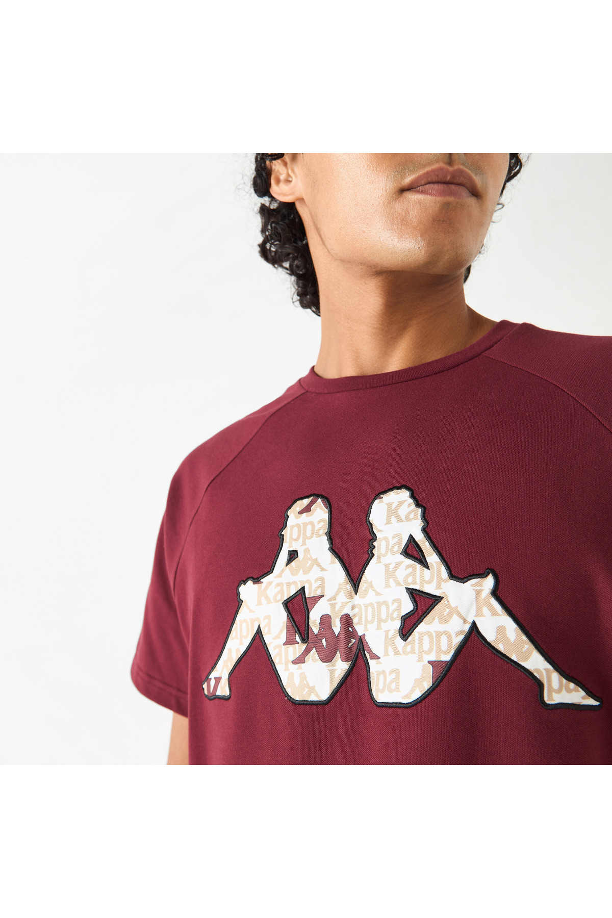 Kappa-Logo Embossed T-shirt with Short Sleeves 4