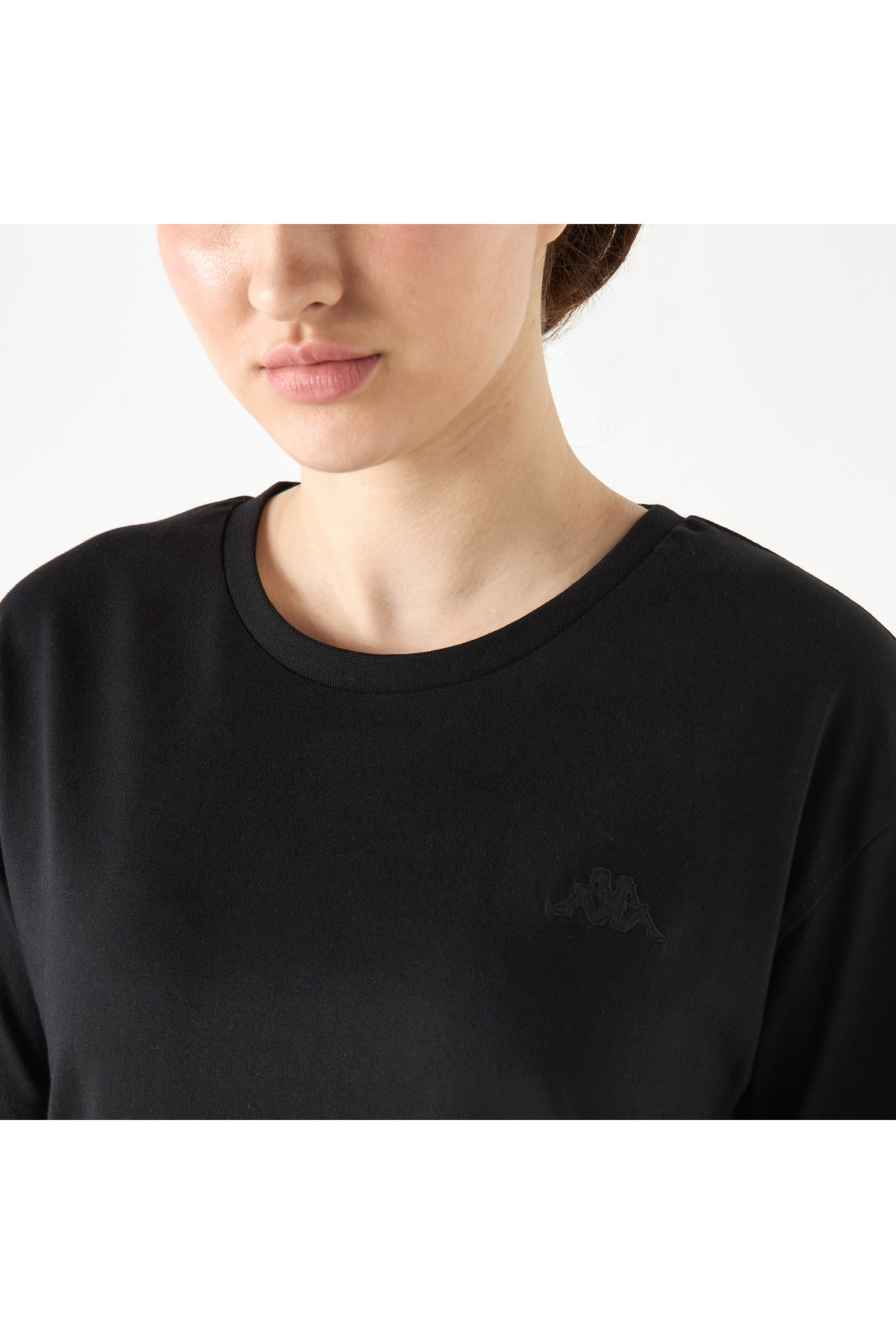 Kappa-Logo Embroidered T-shirt with Crew Neck and Short Sleeves 4