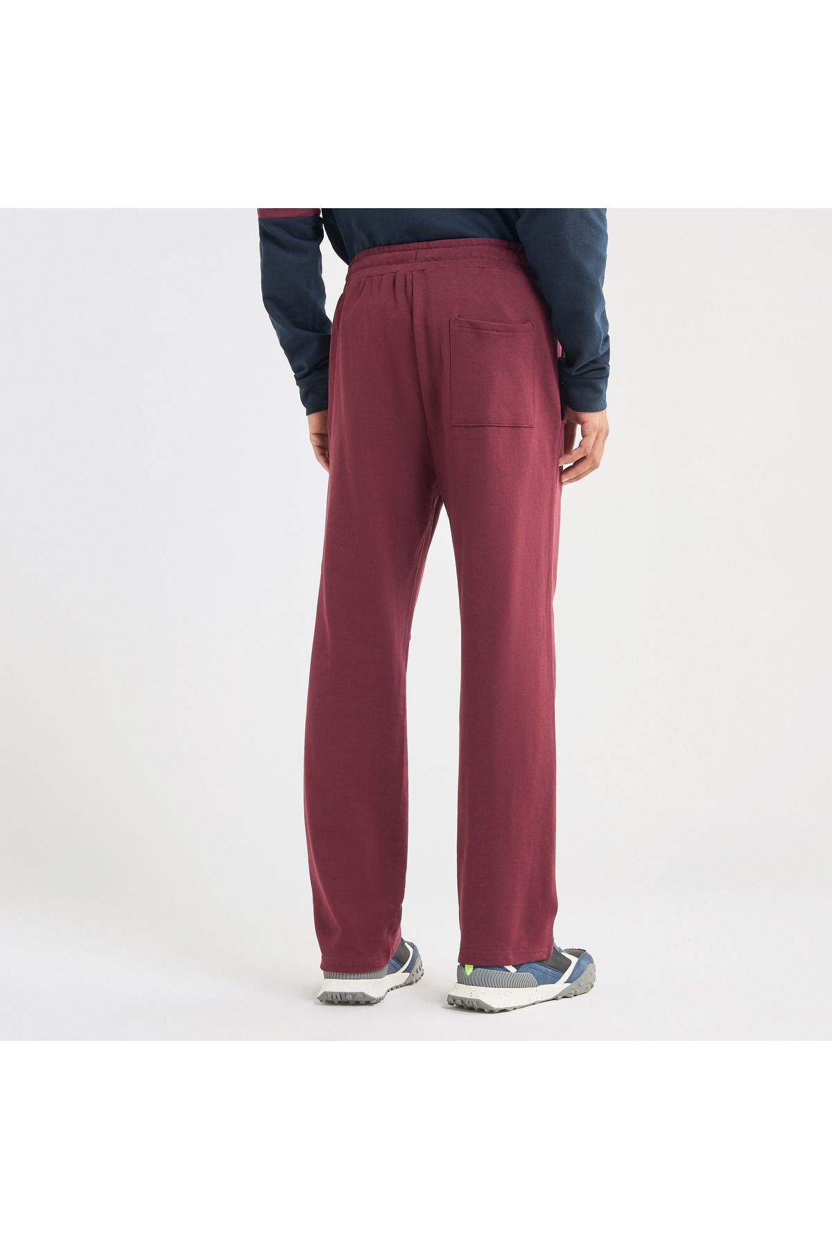 FAV-Solid Track Pants with Drawstring Closure and Pockets 3