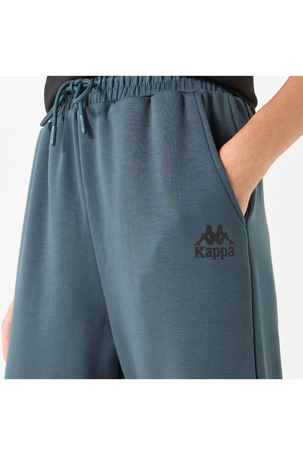 Kappa-بنطال رياضي سادة مع جيوب وإغلاق برباط 4