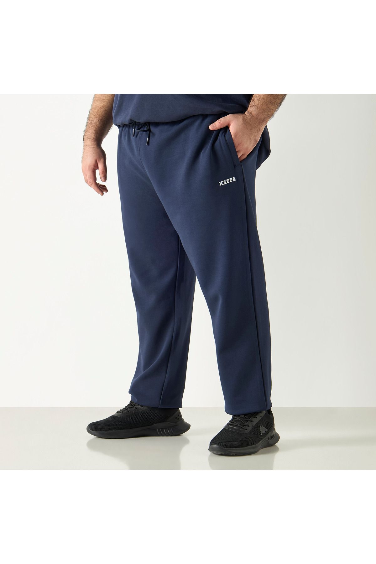 Kappa-Logo Detail Joggers with Drawstring Closure and Pockets 2