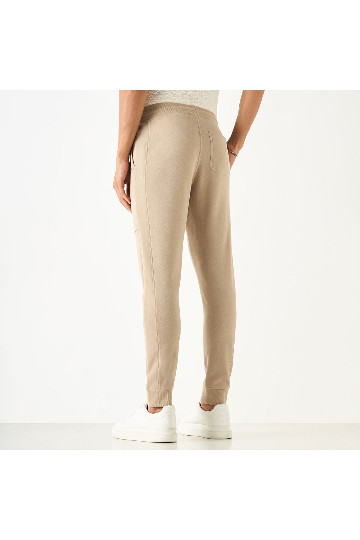 Iconic-Textured Joggers with Drawstring Closure and Pockets 3