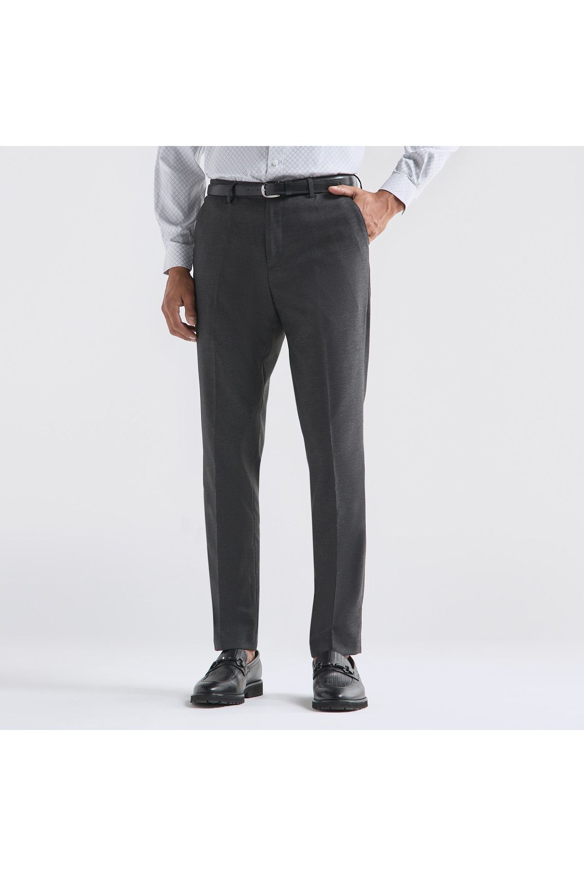 FAV-Slim Fit Trousers with Pockets 1