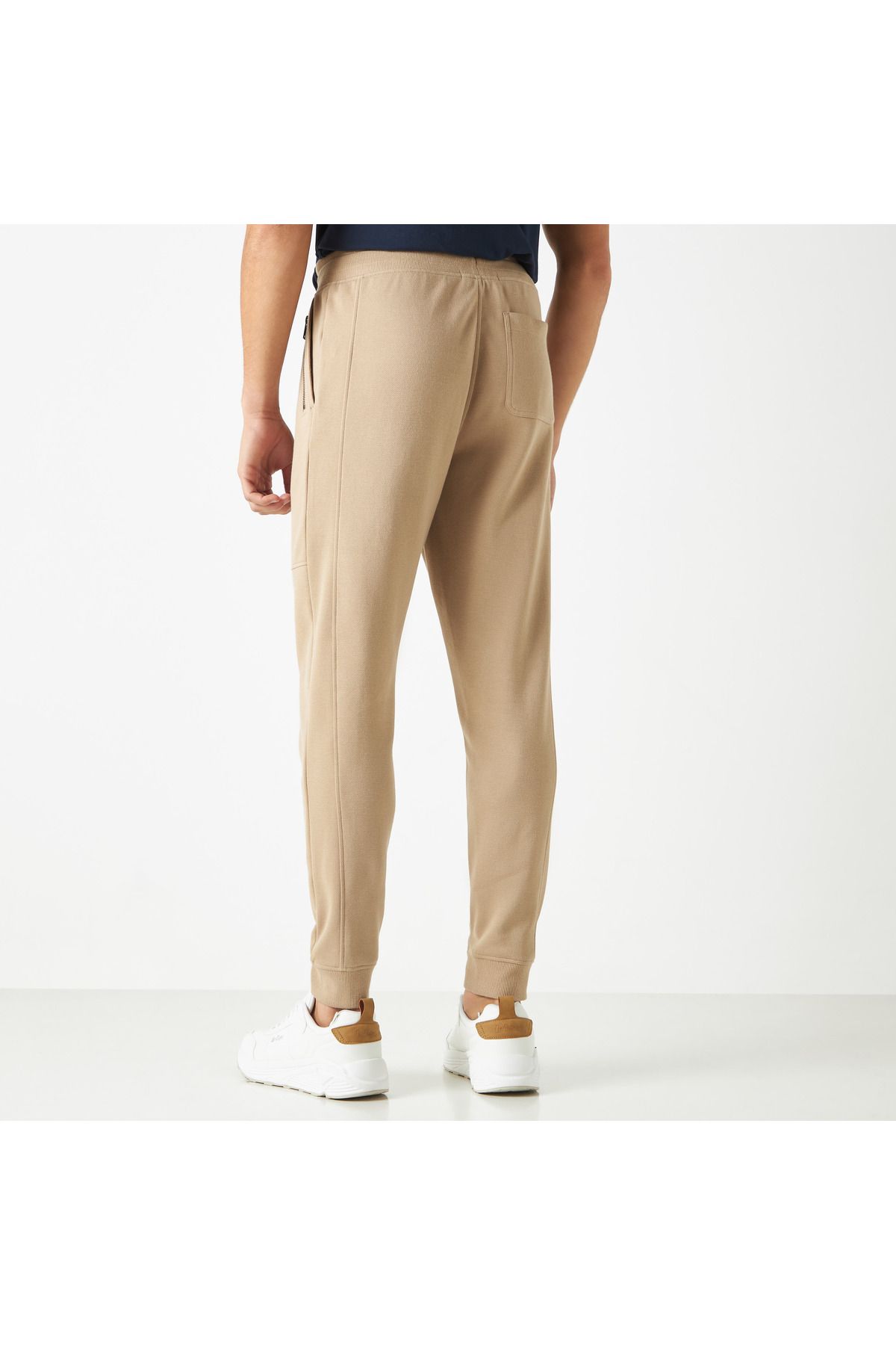 Iconic-Solid Joggers with Drawstring Closure and Pockets 3