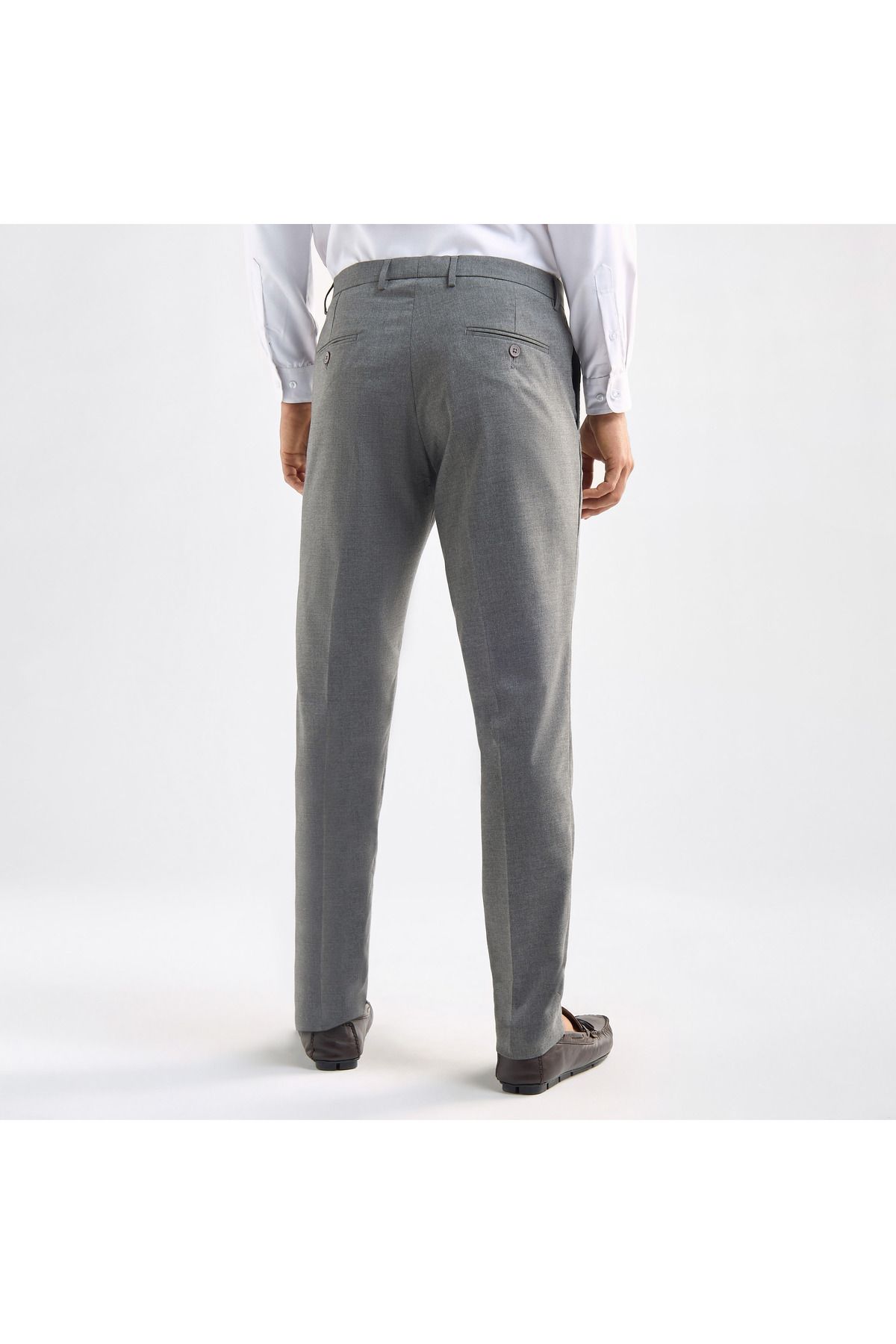 FAV-Slim Fit Flexi Waist Trousers with Pockets 3