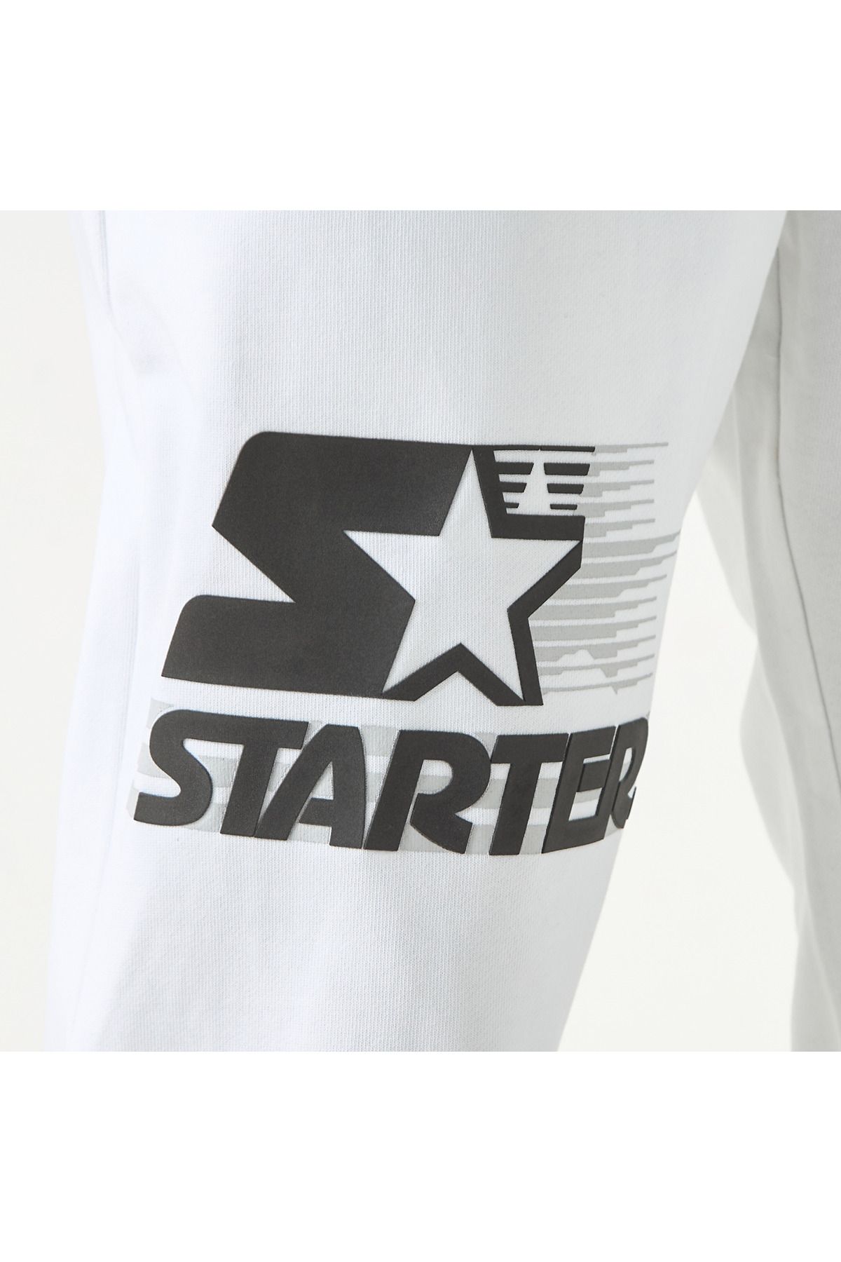 Starter-Logo Embossed Flexi Waist Relaxed Fit Joggers with Drawstring Closure 4