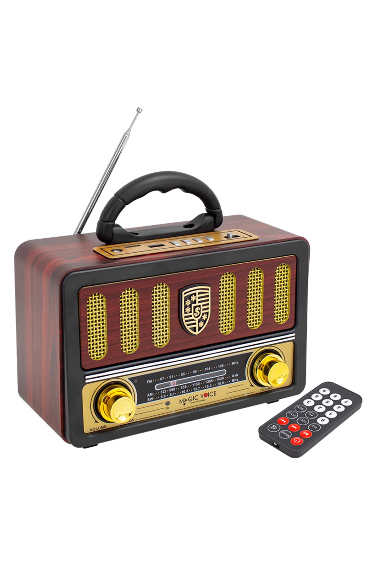 Home MAGICVOICE MV-114BT USB/SD/FM/BLUETOOTH DESTEKLİ TEK HOP LU NOSTALJİK RADYO (4835)