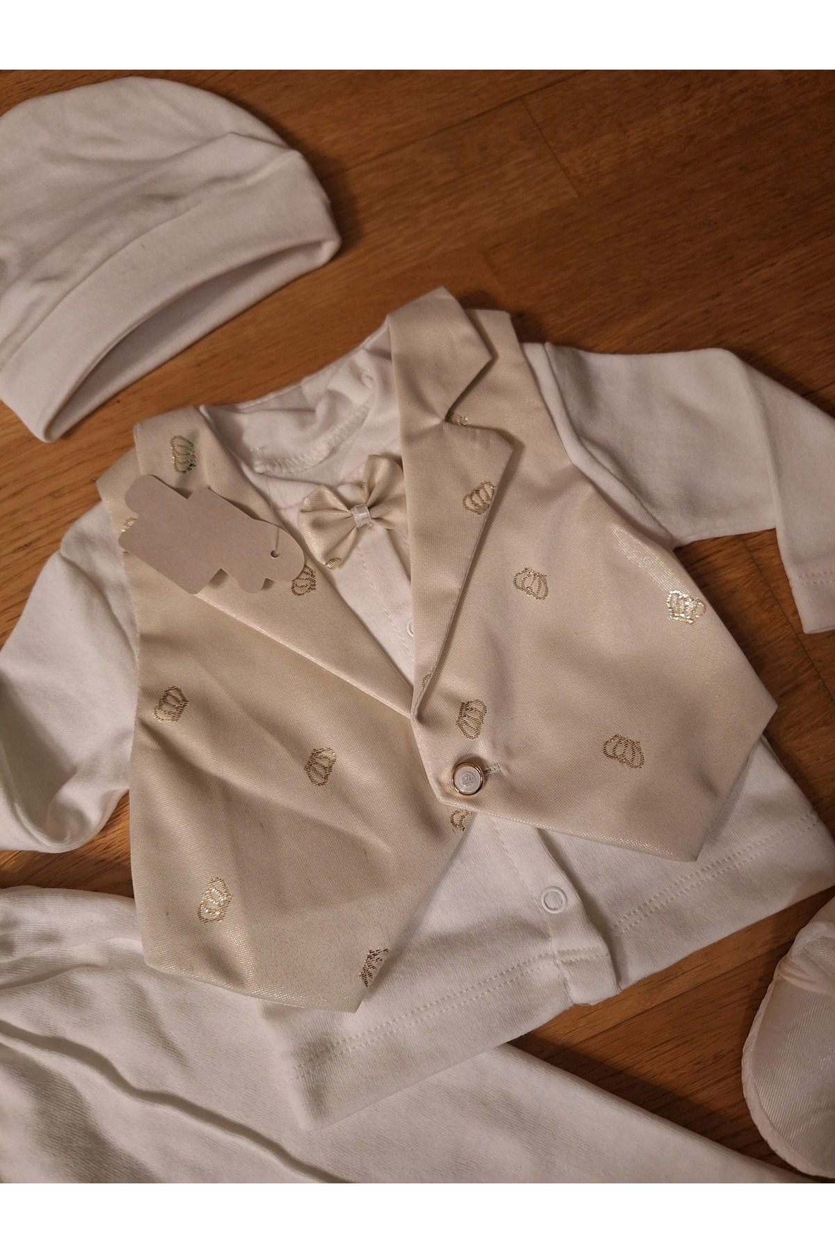 biyan collection Erkek Bebek Yelekli Özel Gün Mevlüt Sünnet Takımı Hastane Çıkışı Mevlütlük Bayramlık Doğum Hediyesi fotoğrafı 4 (önizleme)