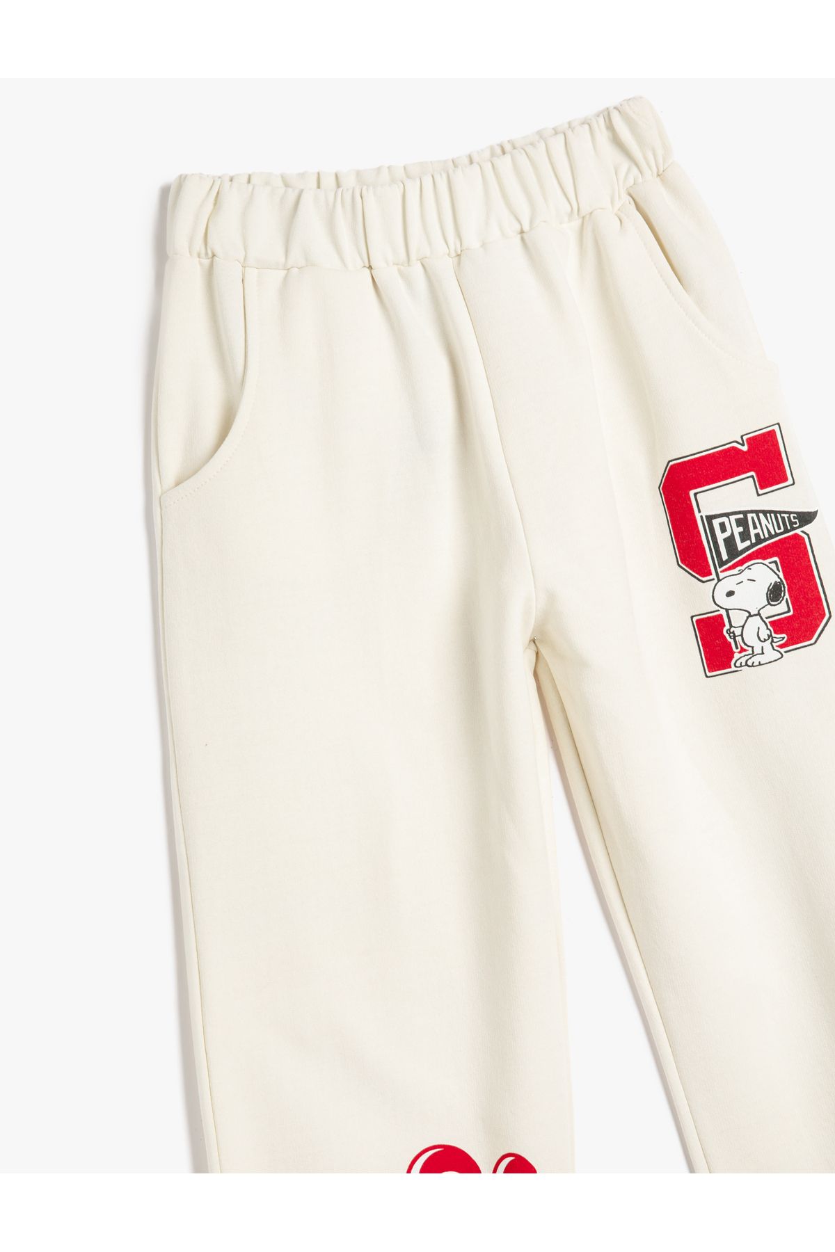 Koton-Snoopy Licensed Jogger Sweatpants - with Pockets and Elastic Waist 5