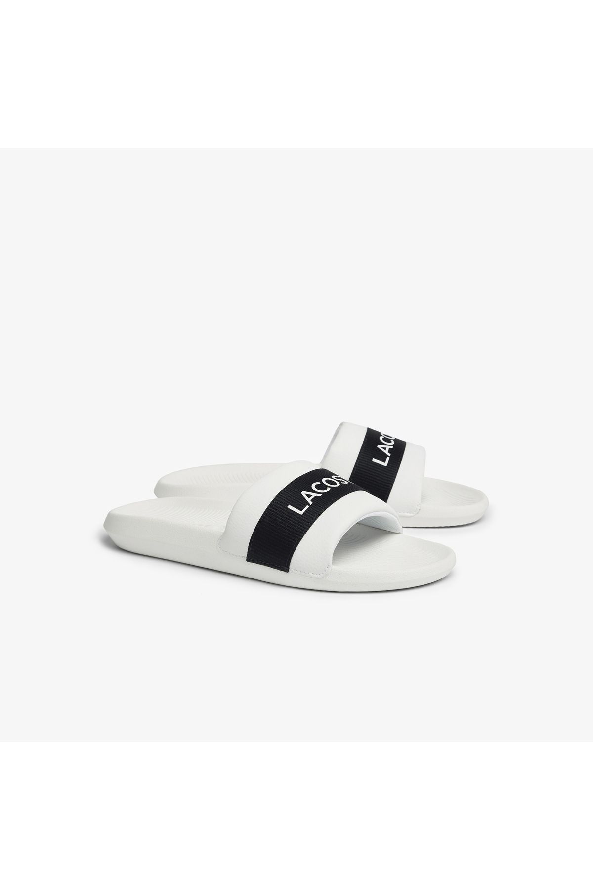 دمپایی سفید مردانه راه Croco اسلاید Lacoste