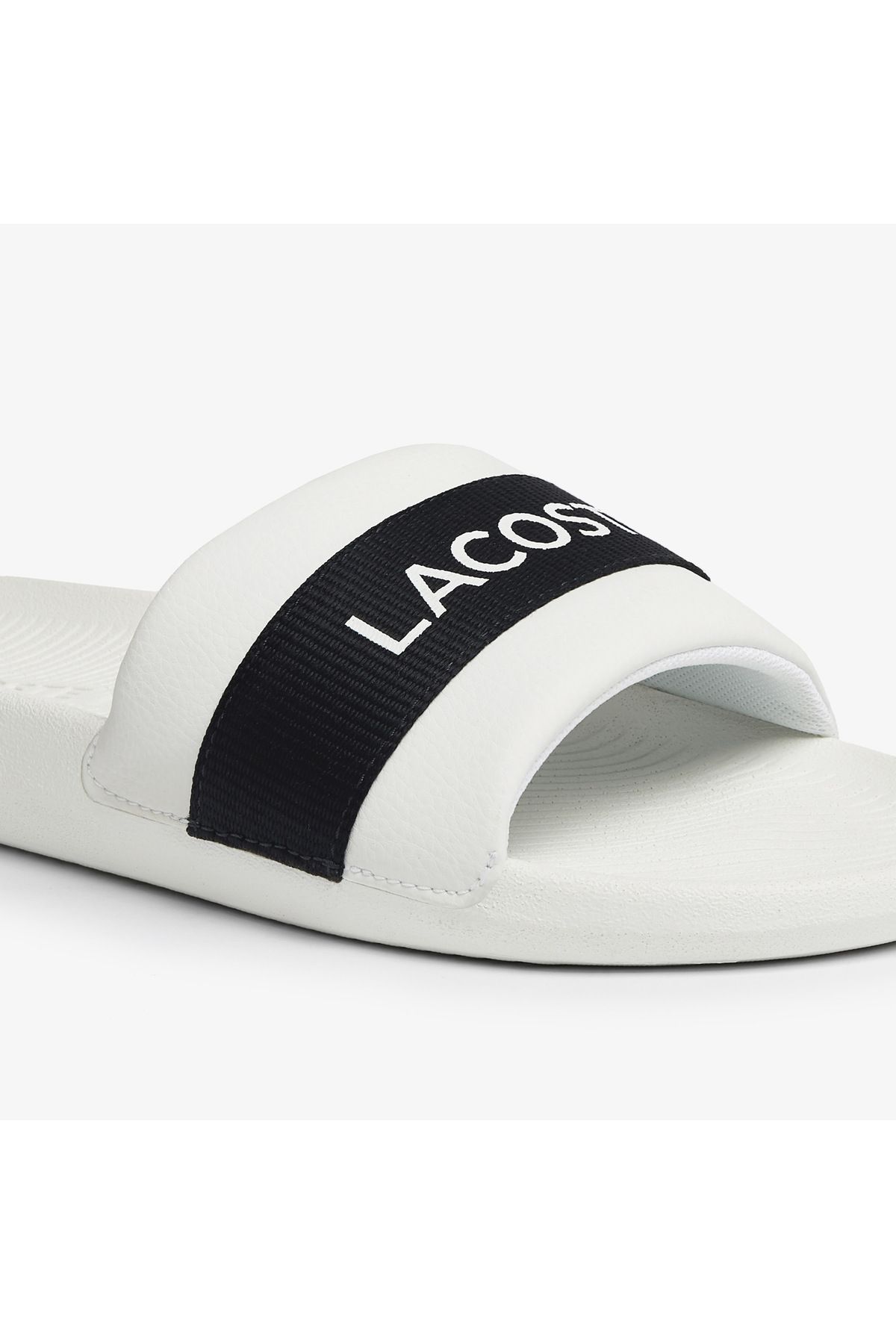 دمپایی سفید مردانه راه Croco اسلاید Lacoste