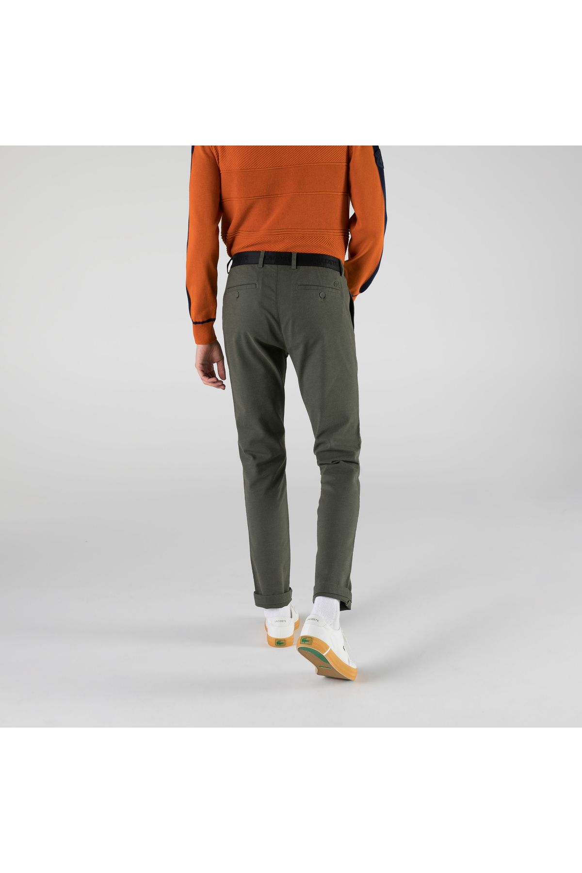 شلوار سبز مردانه باریک و اورجینال Lacoste