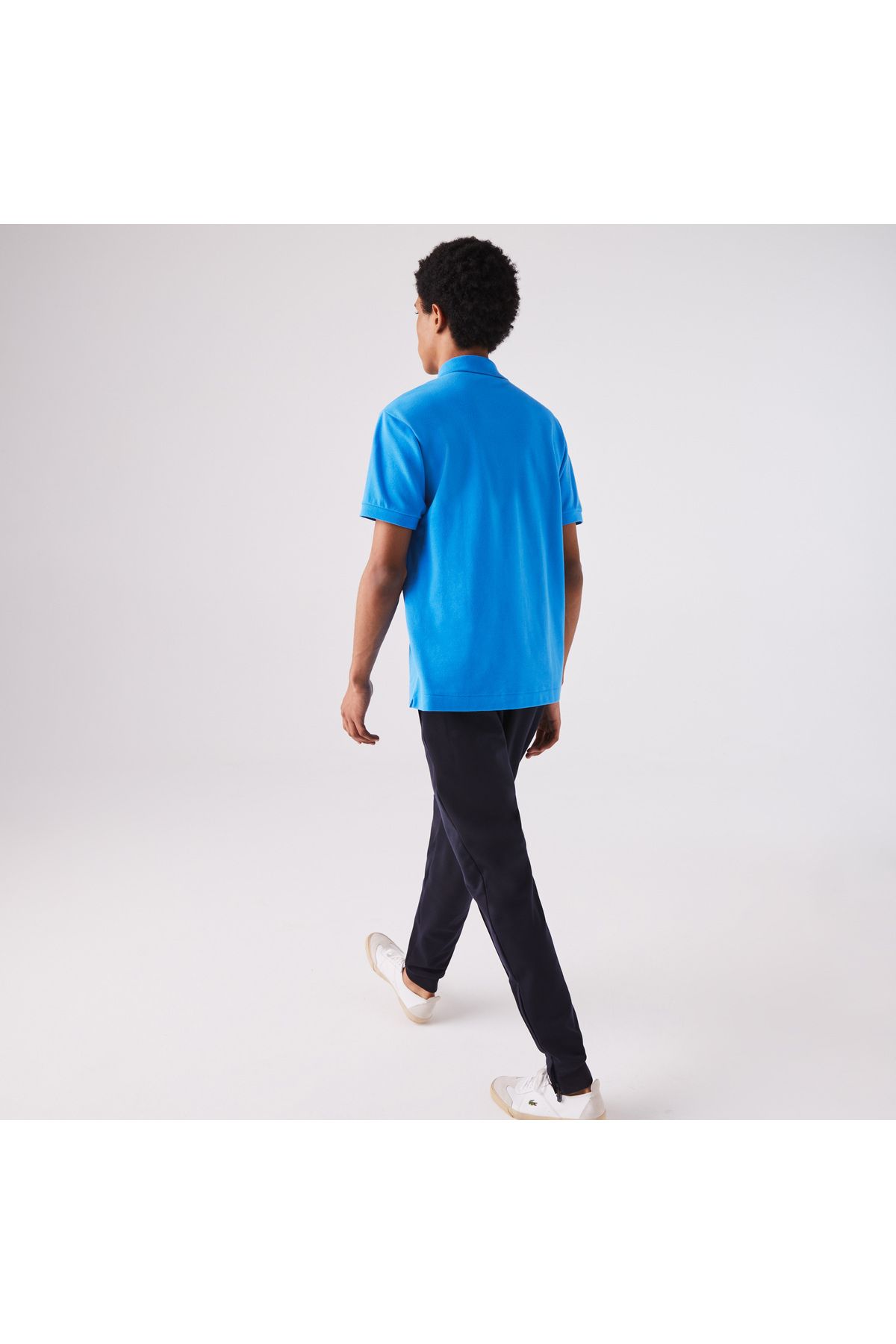تی شرت یقه پولو آبی مردانه کلاسیک Fit L1212 چوگان Lacoste