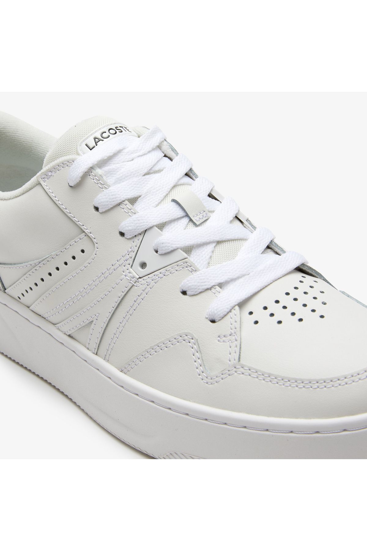 اسنیکر سفید مردانه کفش ورزشی پوست L005 Lacoste