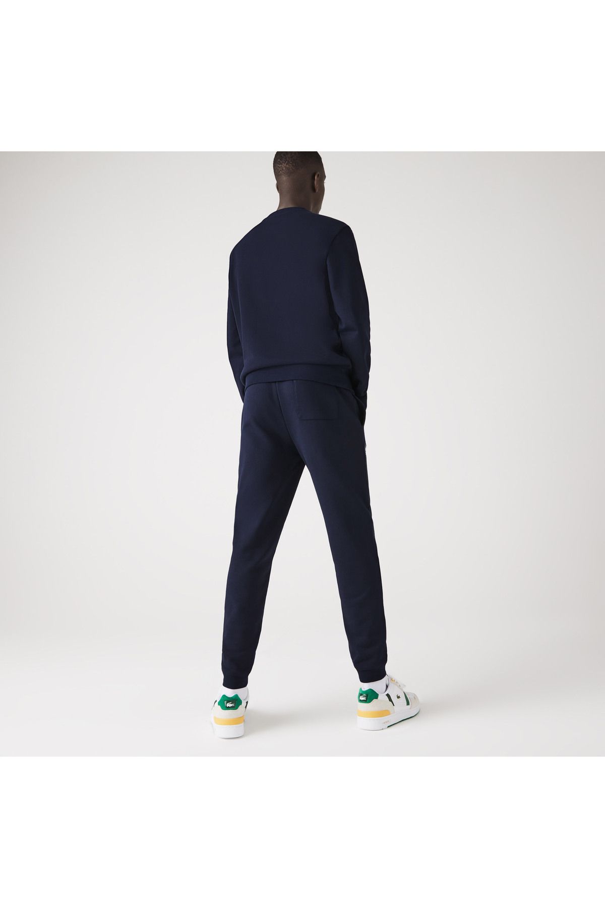 شلوار گرمکن آبی مردانه لباس پر رنگ و سفید شش نفره Lacoste