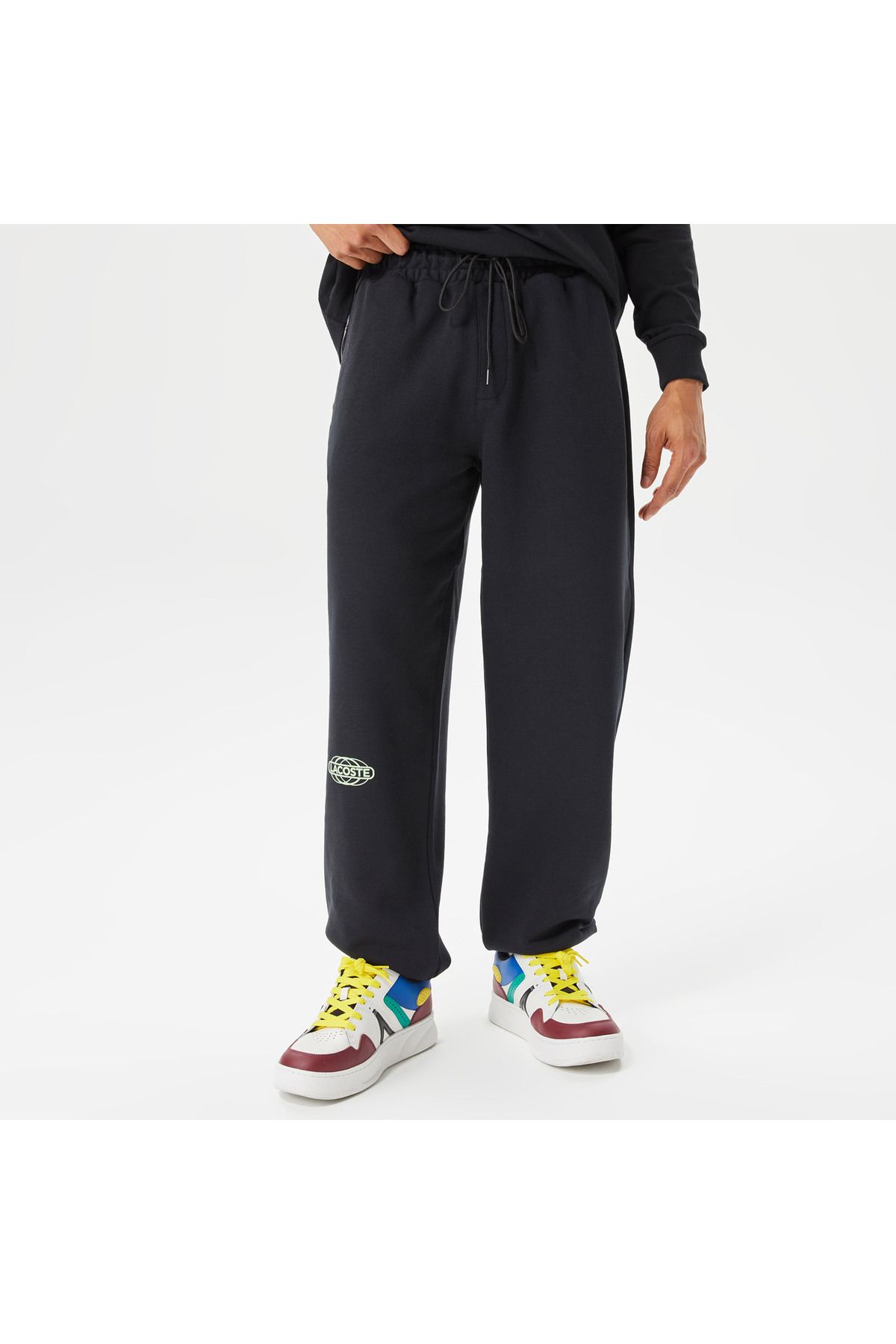 شلوار گرمکن مشکی مردانه House of Superstep X لباس شش Lacoste