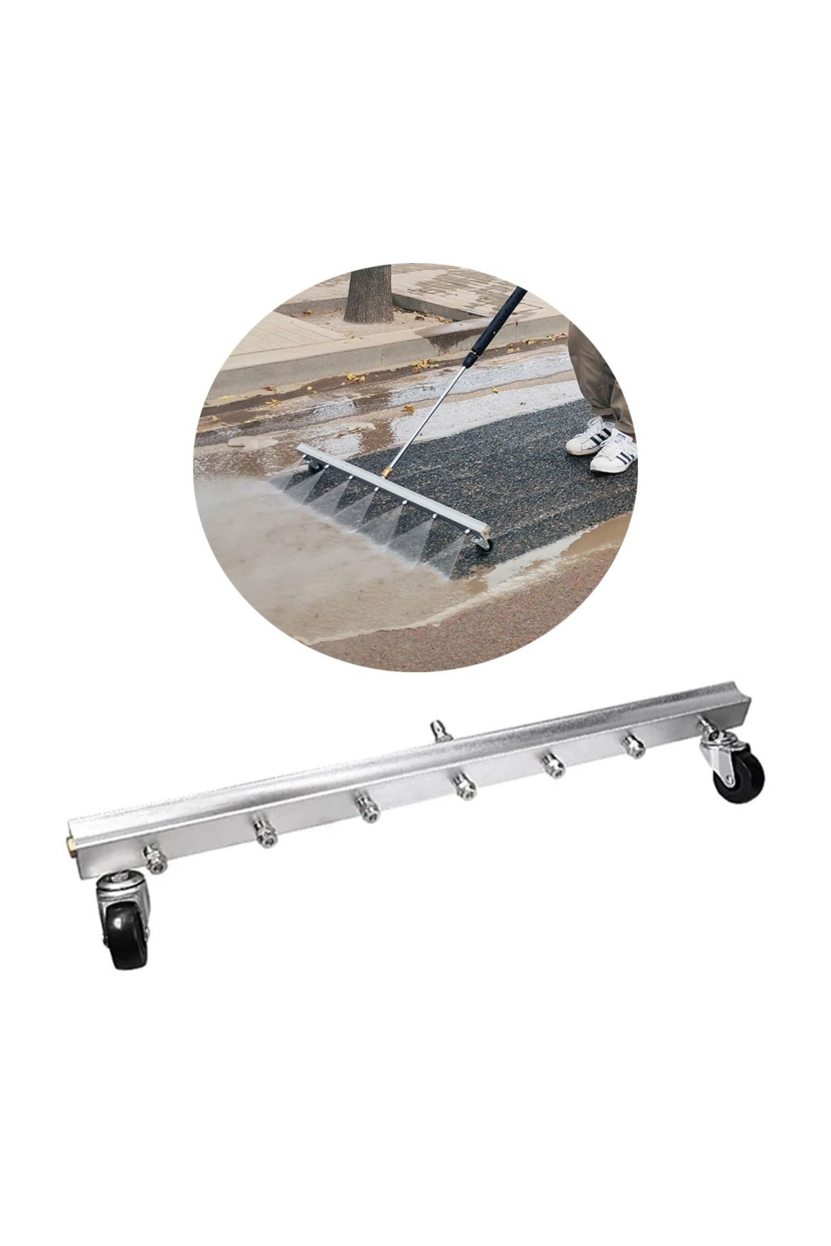 KutuluStore TAZYİKLİ YOL YIKAMA APARATI - HALI YIKAMA APARATI - 7 BÖLMELİ TAZYİKLİ SU APARATI (5168)