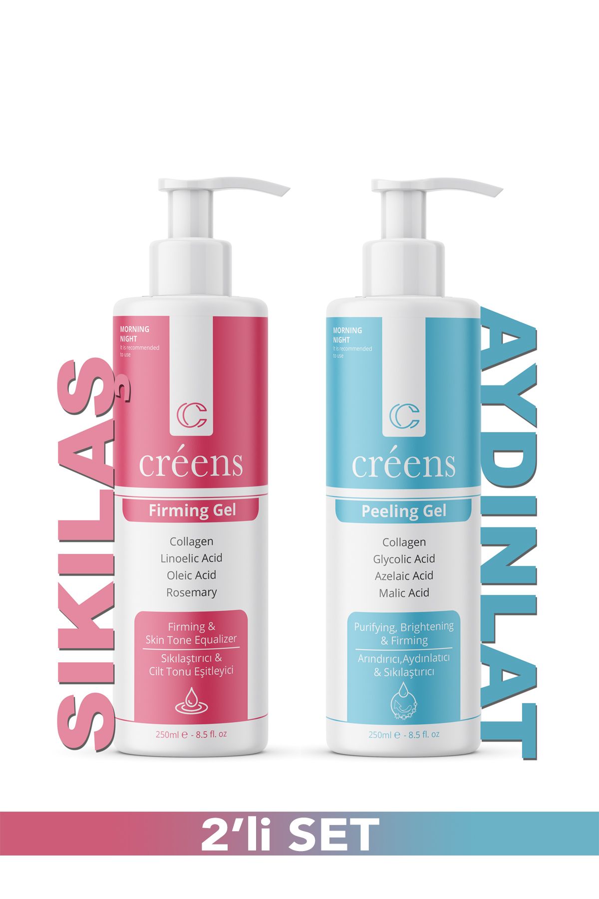 Creens Selülit & Peeling , Arındırıcı ve Sıkılaştırıcı 2li Set