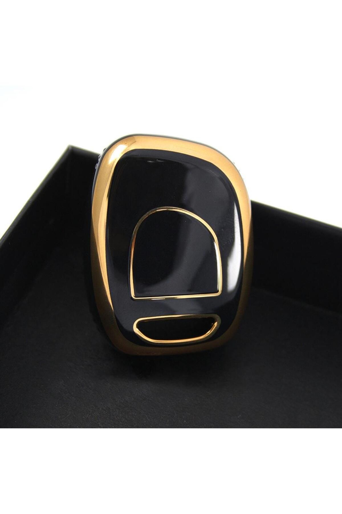 babikamium-Renault Clio 1, 2, Kangoo 1 Button Black Auto Key Control Container Case Auto Keychain 5