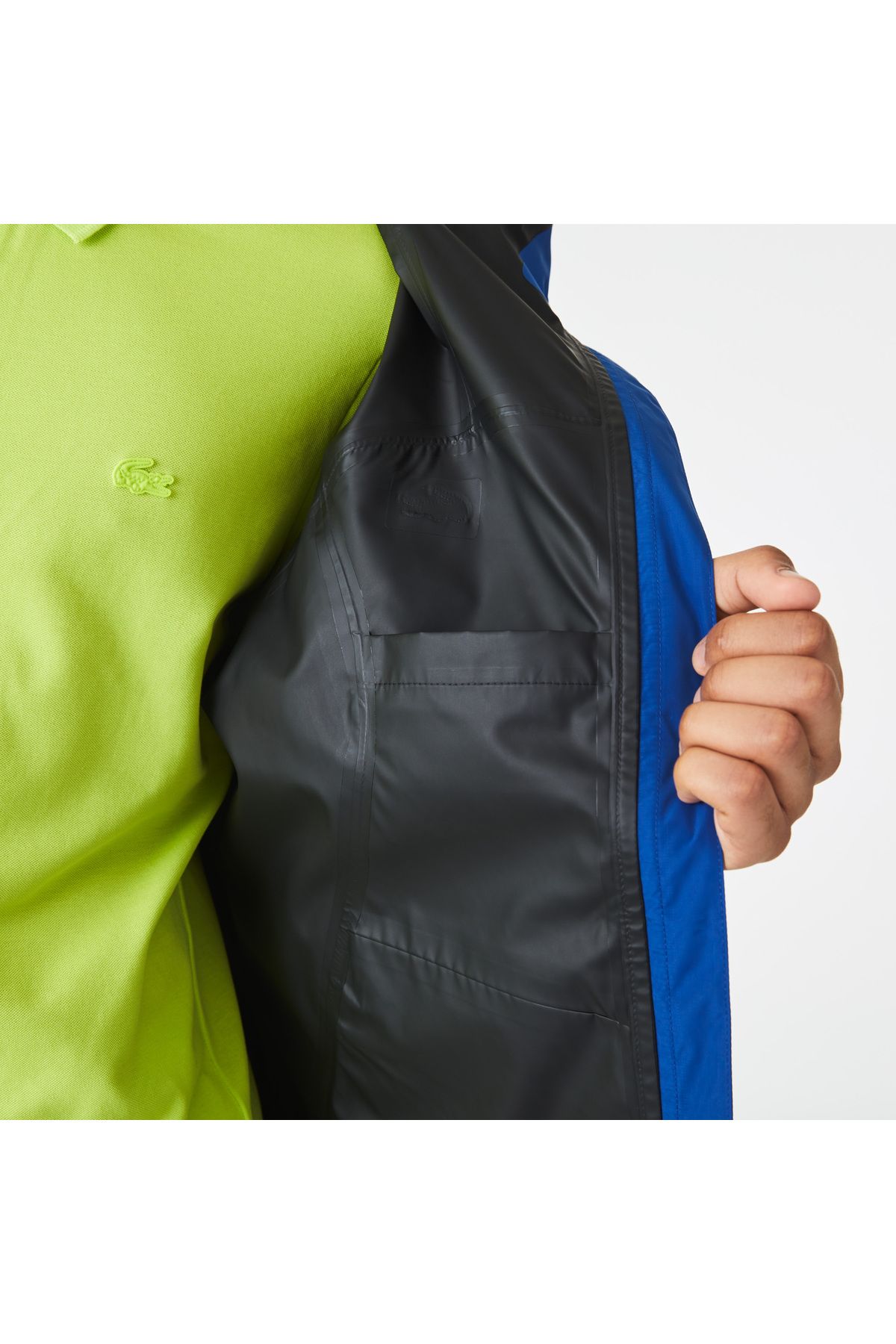 بارانی و بادگیر آبی مردانه ورزش با امید به آب امیدوار باد Lacoste
