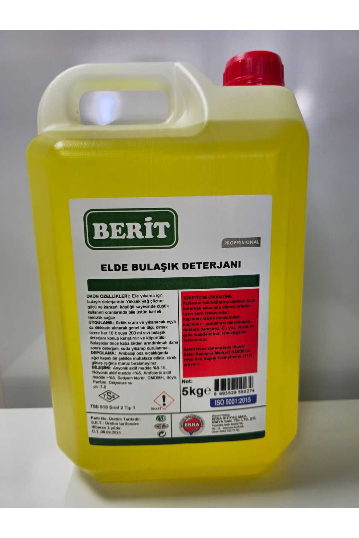 Berit Professional Elde Yıkama Bulaşık Deterjanı 5LT