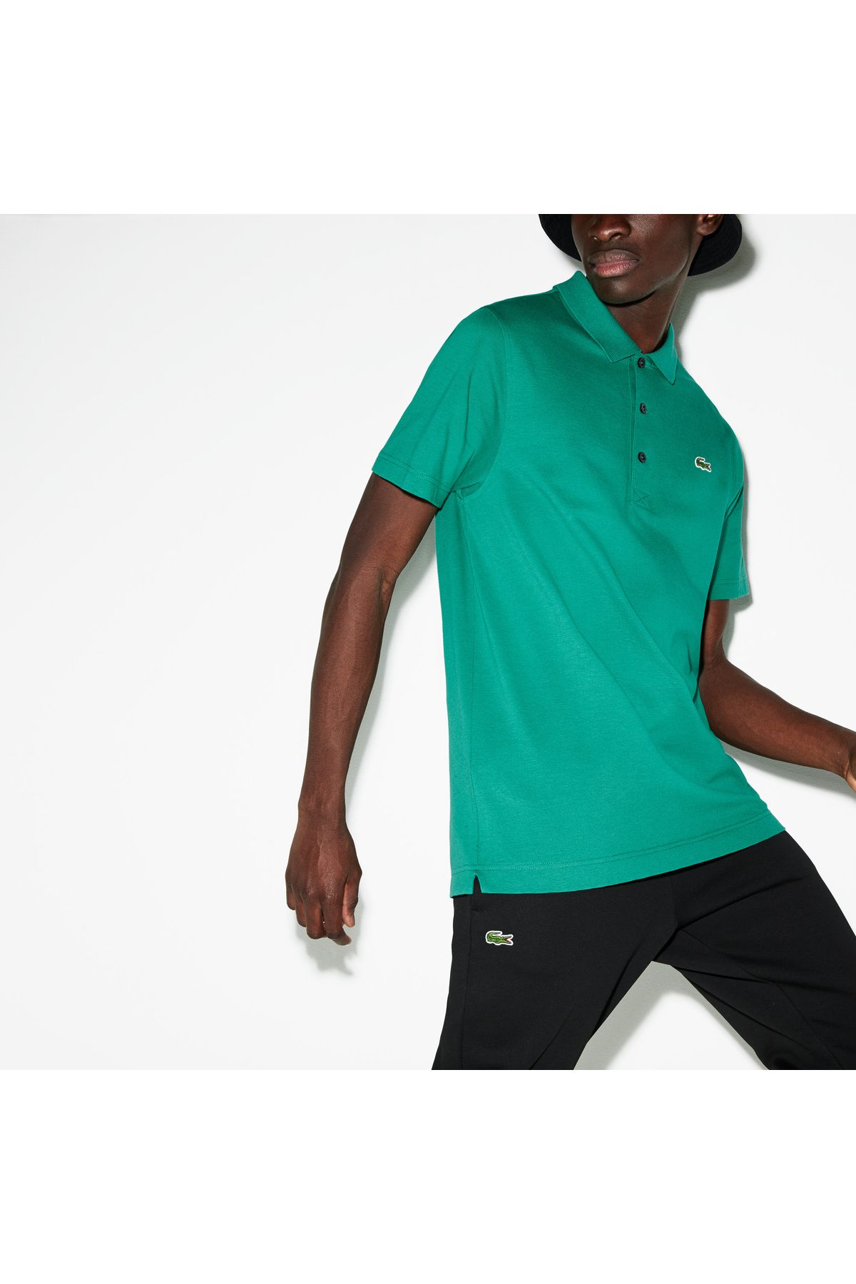 تی شرت یقه پولو مردانه چوگان سبز اورجینال Lacoste