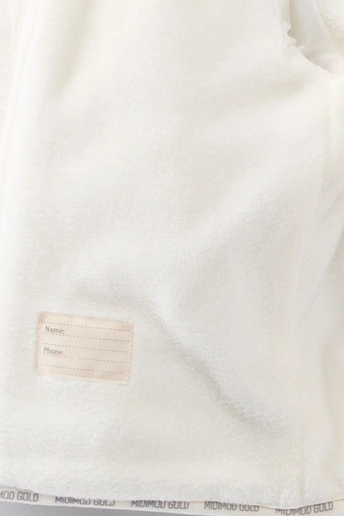 Minigimin Cicileri Miniğimin Cicileri (1-10 Yaş) Kapitone Welsoft Astar Çocuk Kaban Mont- Ekru fotoğrafı 4 (önizleme)