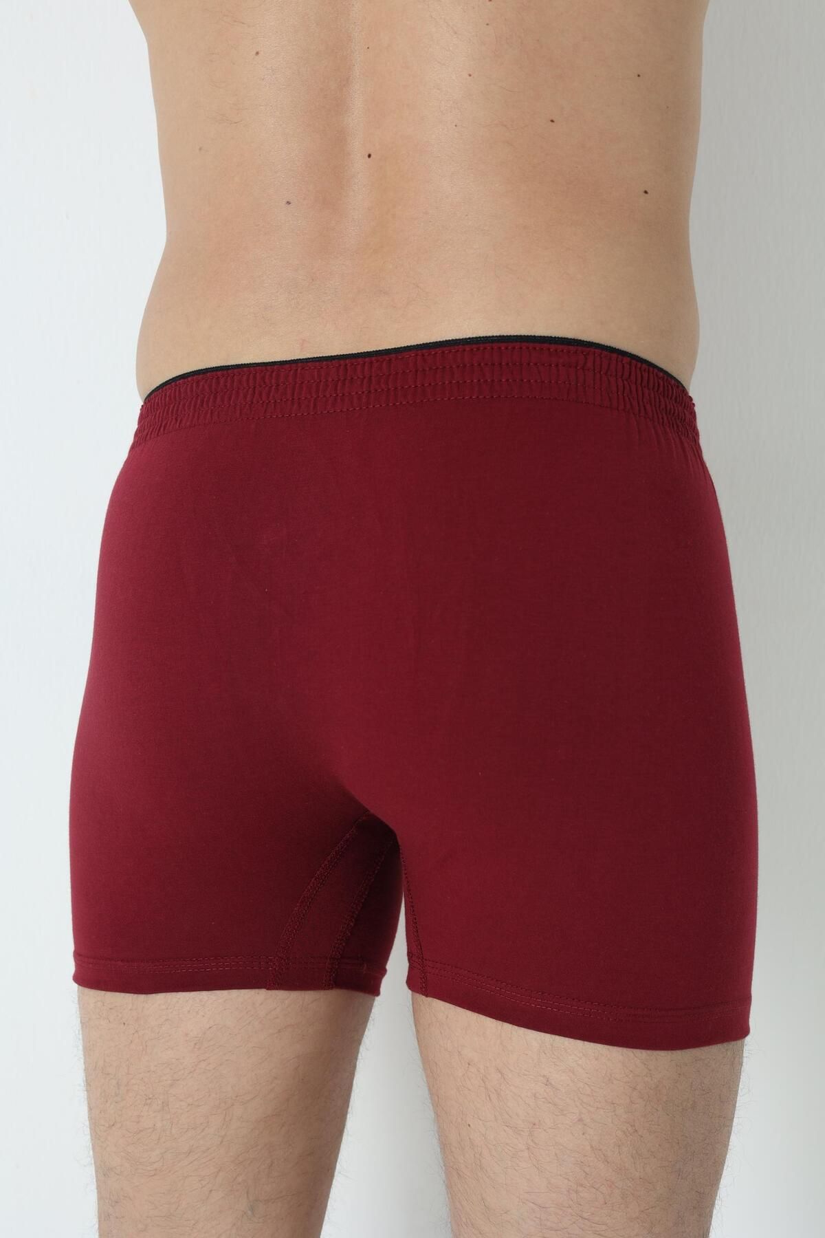 Arma Yıldız-Claret Red Men's Boxers - Pack of 3 100% Cotton Combed Cotton 8