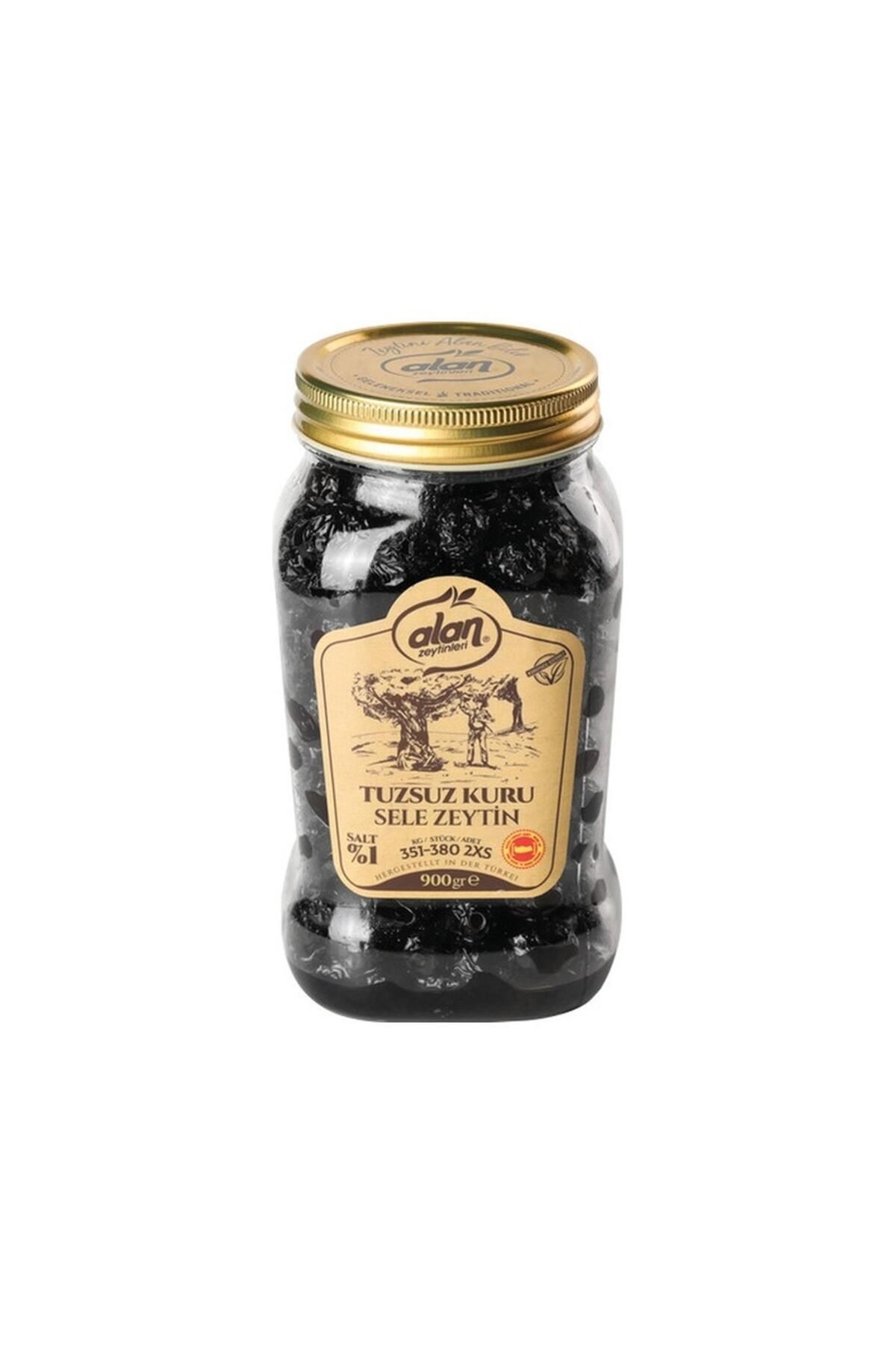 Alan Gemlik Tuzsuz Kuru Sele Zeytin 351-380 2xs 900 G E