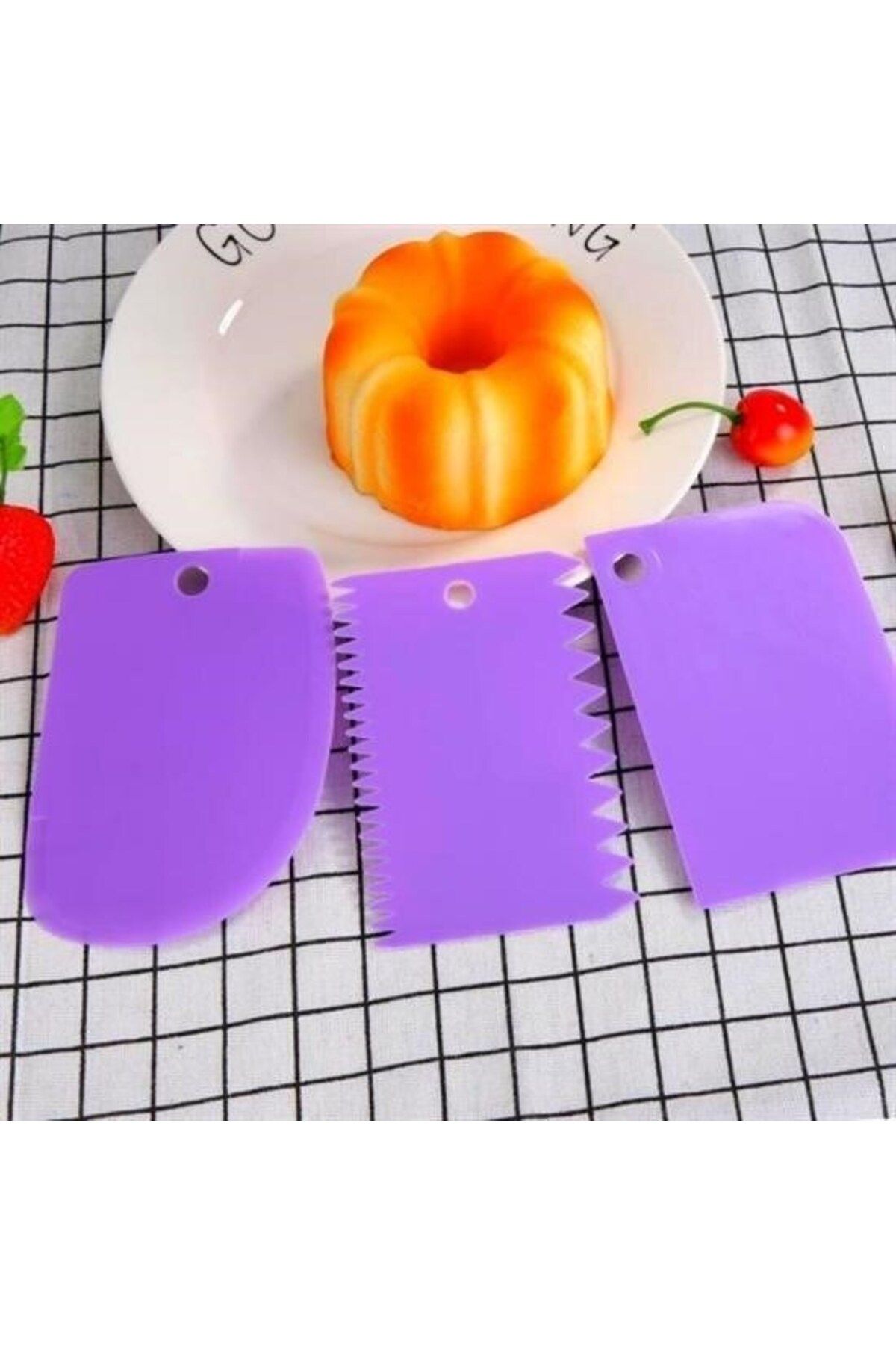 MODACO-Buffer ®   Pastry Dough Shaper Spatula Cutter Scraper Decorator Set 3