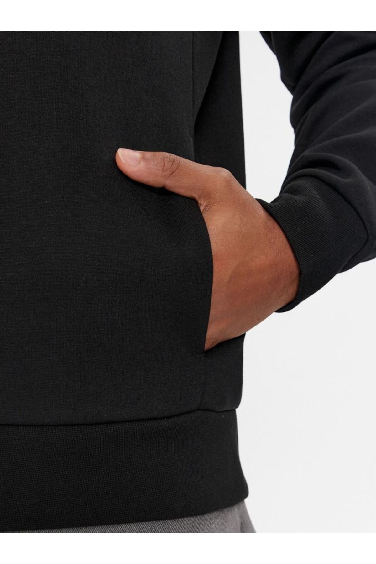 سویشرت مشکی مردانه آرم پیراهن دقیق اورجینال Calvin Klein