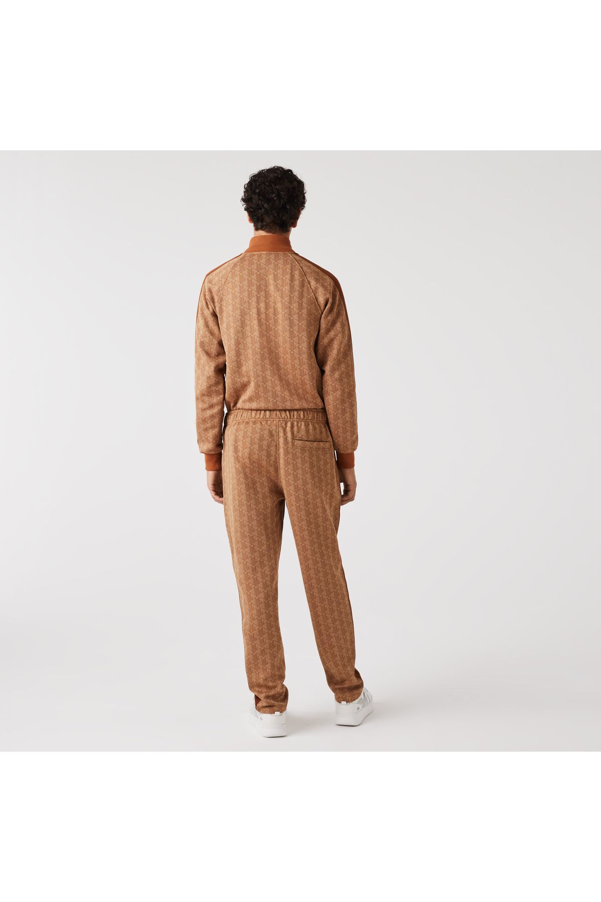 شلوار گرمکن چند رنگ مردانه لباس مونوگرام قهوه ای متناسب با شش Lacoste