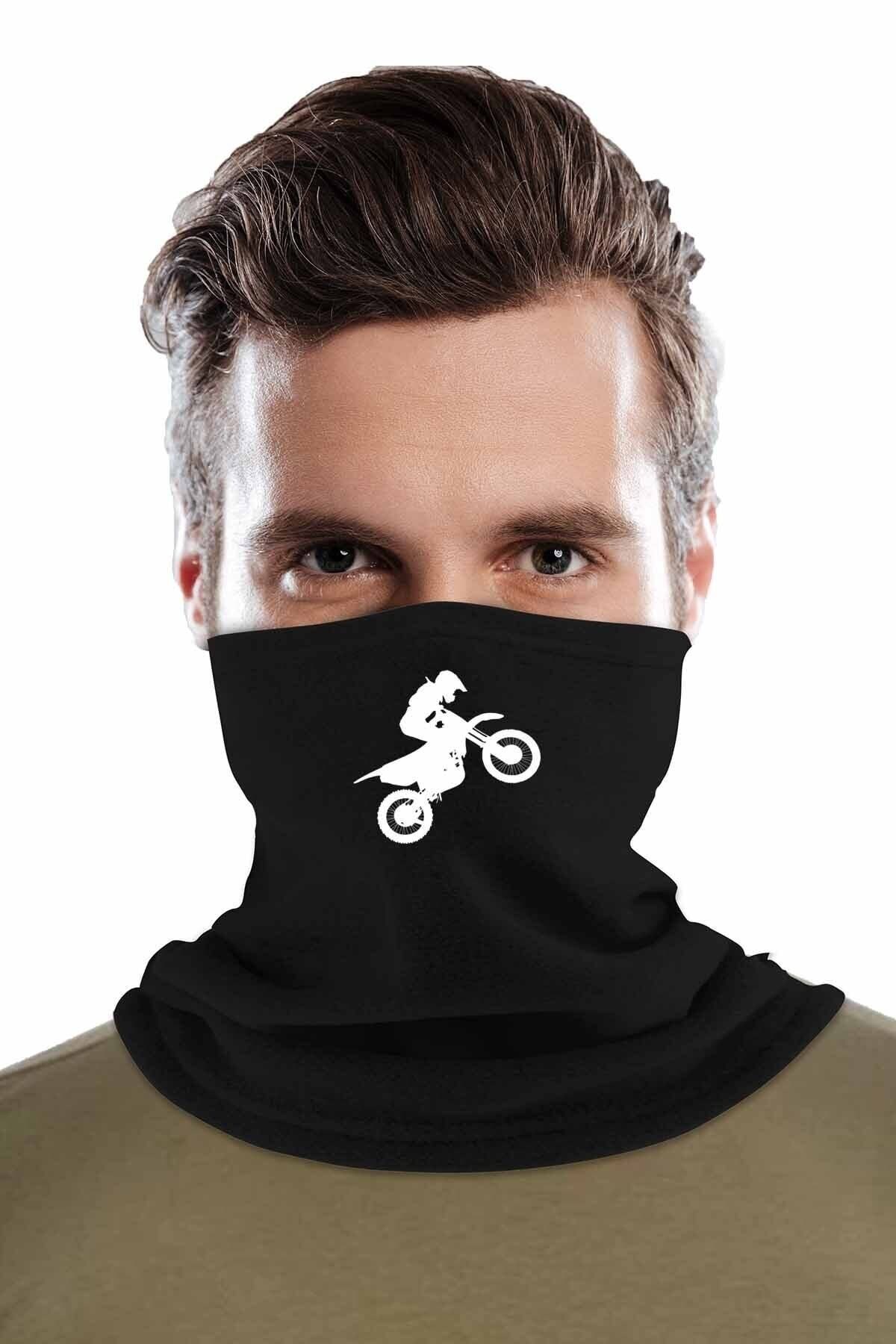 Fanze Motorcu Baskılı Kışlık Polar Boyunluk rnz2835