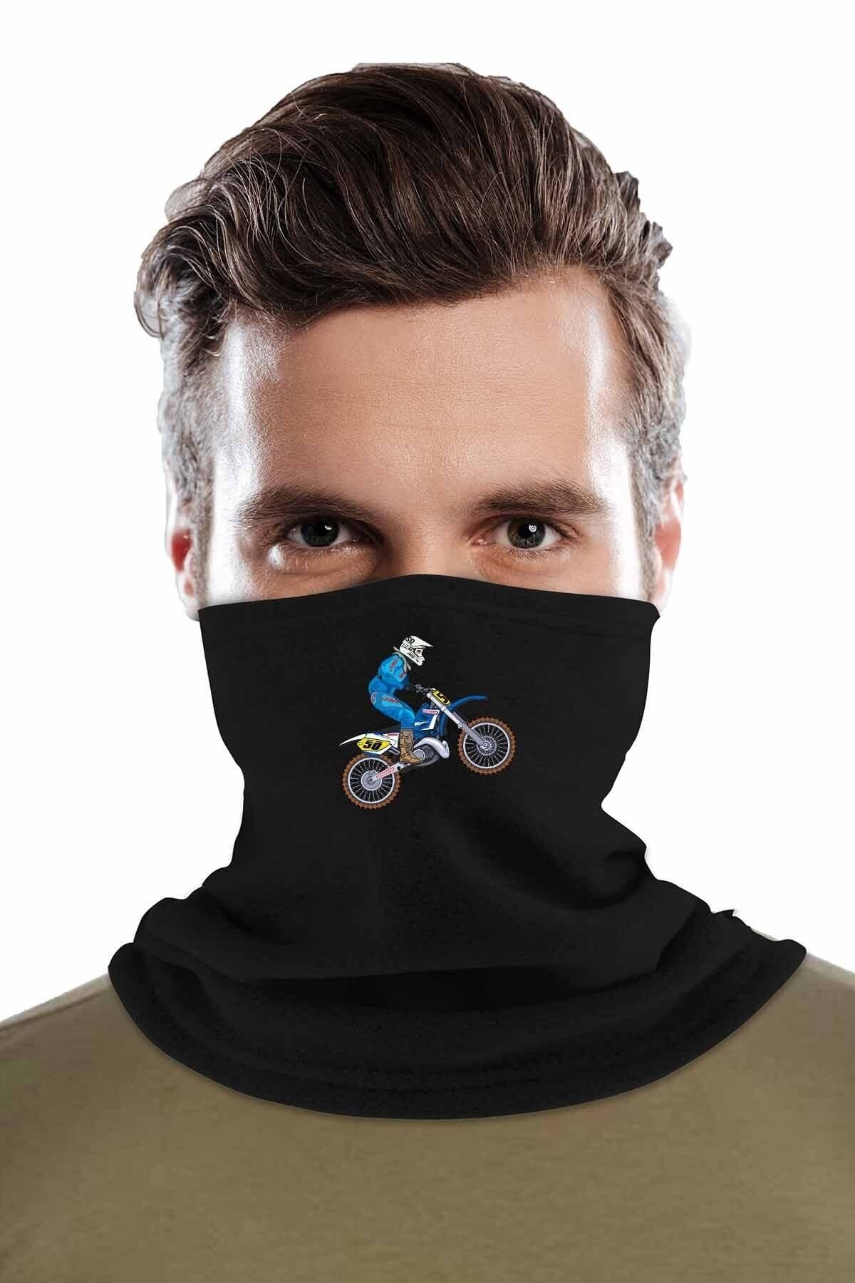 Fanze Motorcu Baskılı Kışlık Polar Boyunluk rnz2834