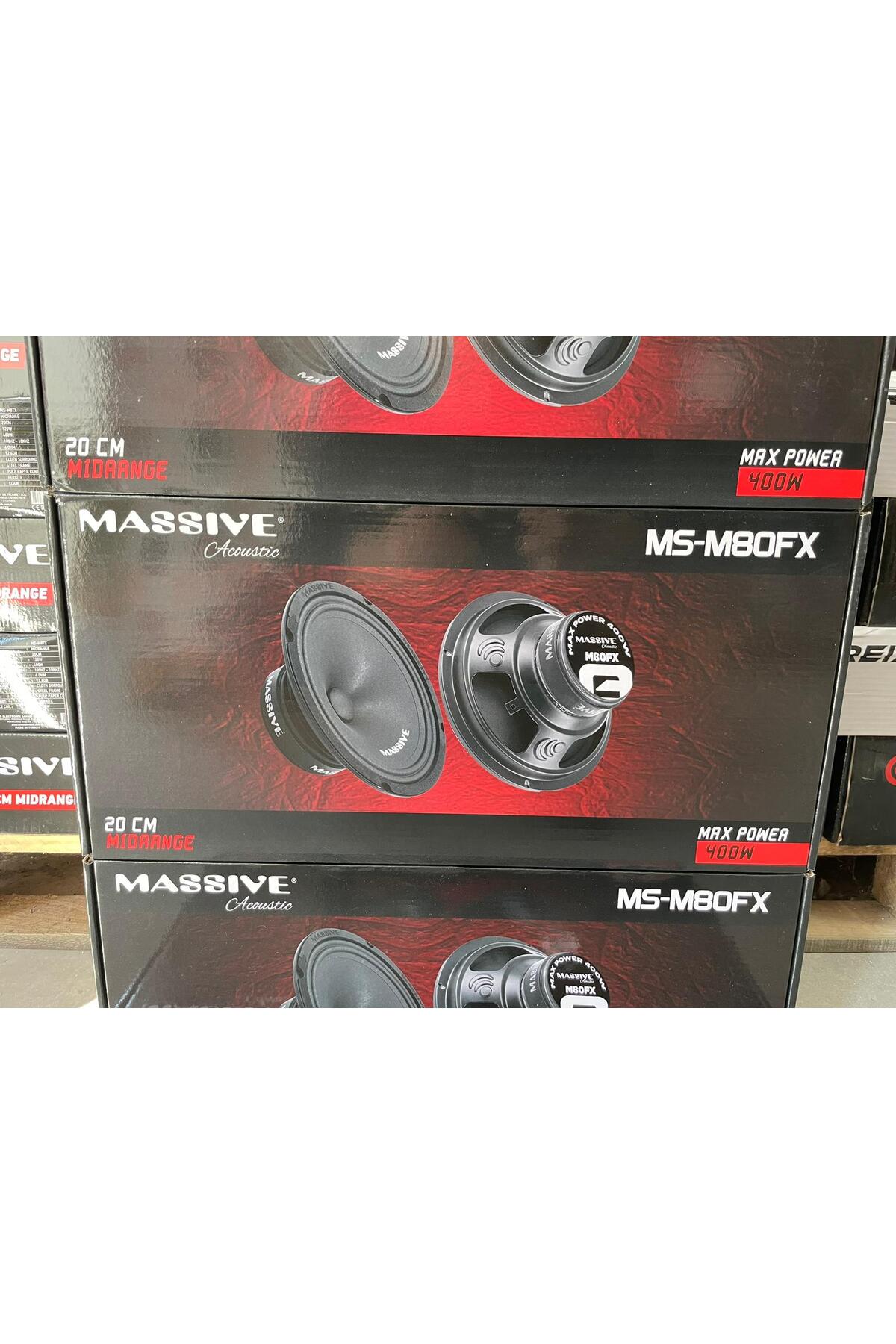 Massive MS-M80FX 20 CM MİDRANGE 400 WATT MAXİMUM POWER 150 WATT
