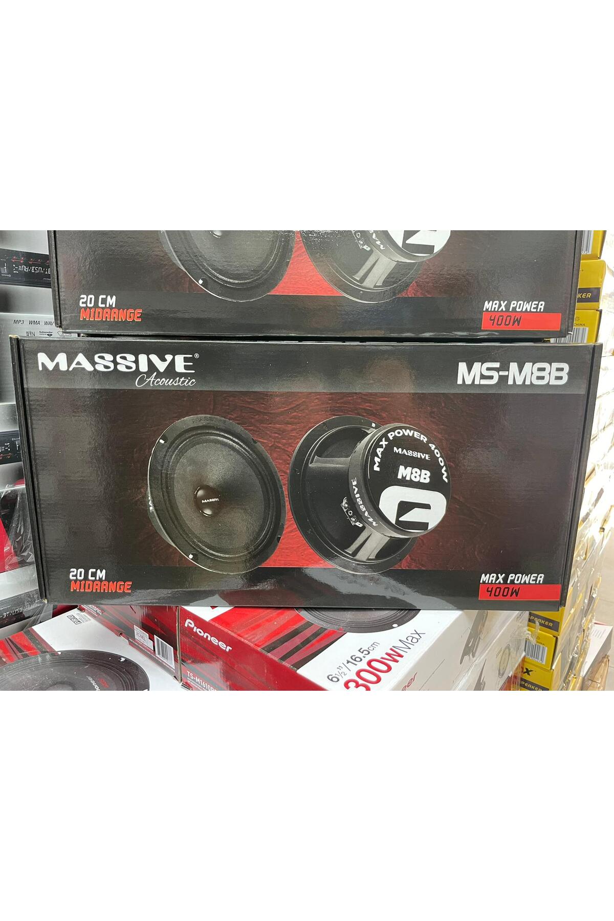 Massive MS-M8B 20 CM MİDRANGE 400 WATT MAXİMUM POWER 150 WAT RMS