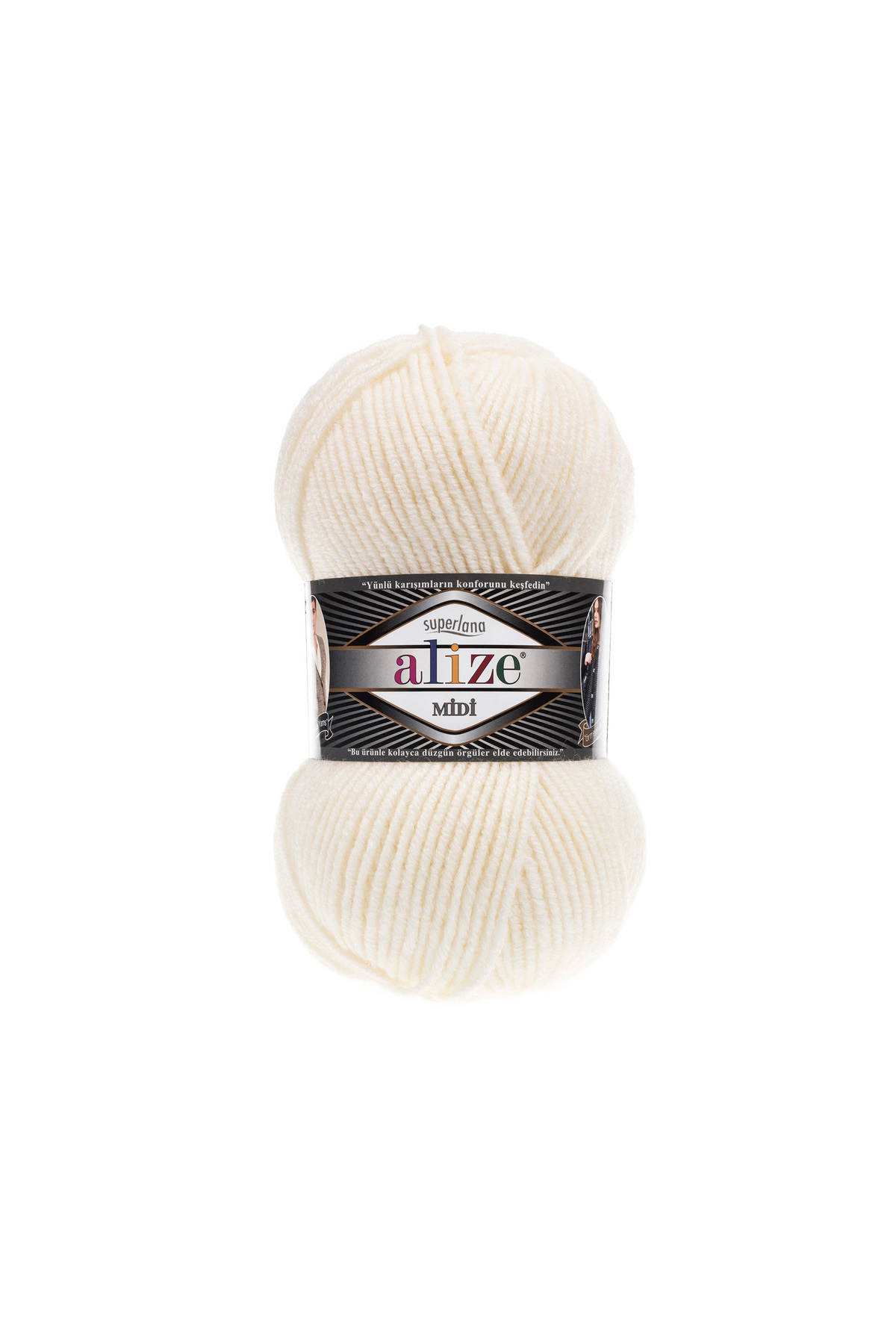 Alize-5 Pieces Midi Alize - Superlana Medium Thick Wool Yarn 100Gr 170Mt.62 3