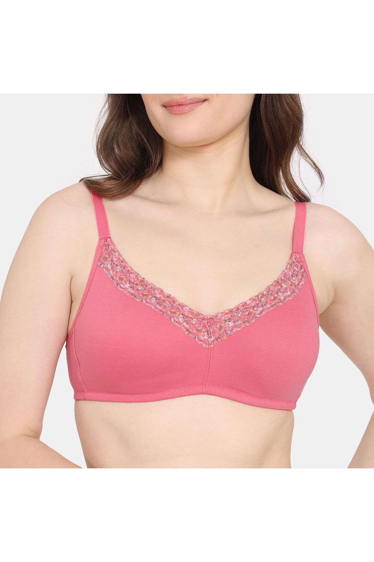 Zivame-Lace Detailed Non-Wired Non-Padded T-shirt Bra 4