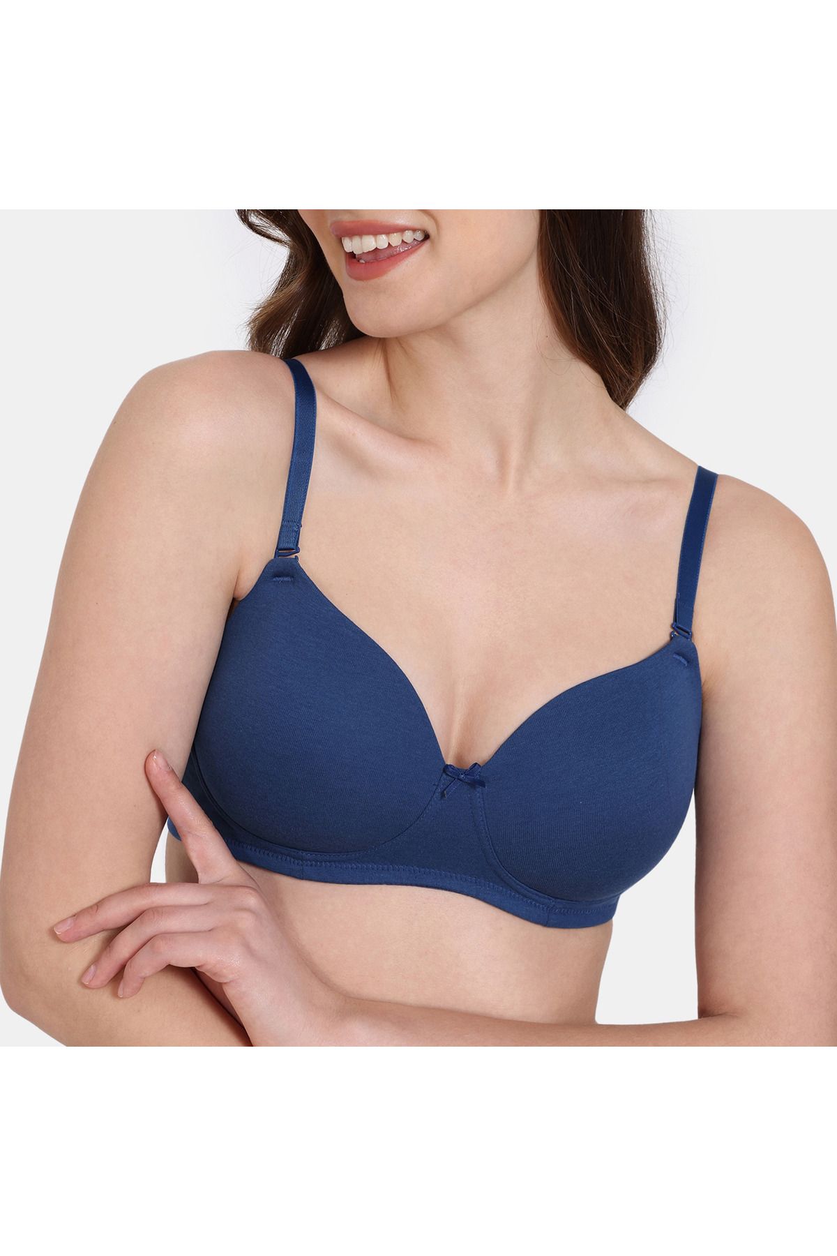 Zivame-Balconette Bra with Hook and Eye Closure 4