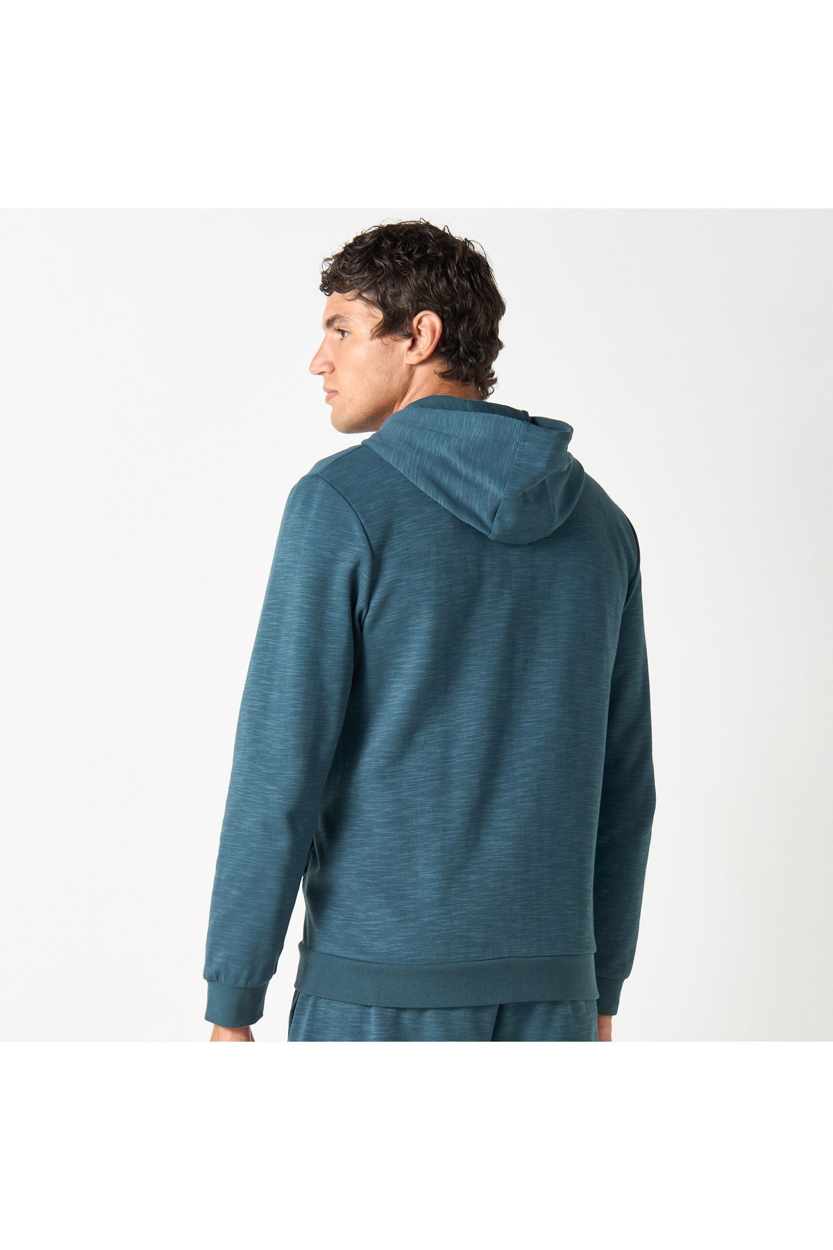 Kappa-Logo Embroidered Hooded Sweatshirt with Pockets 3