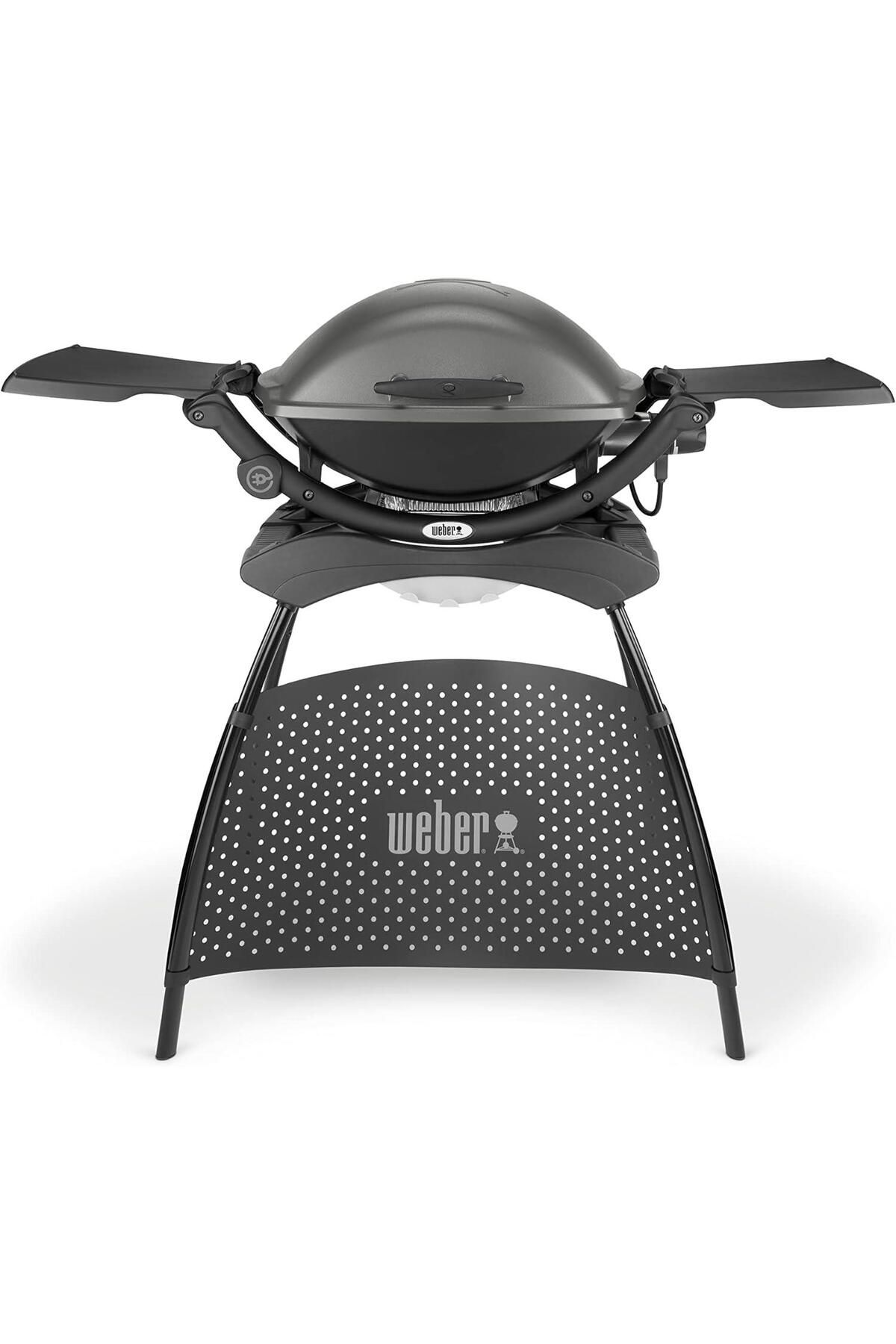 WEBER Q 2400 Elektrikli Mangal Koyu Gri Stand ve Yan Tezgahlı - 55020879