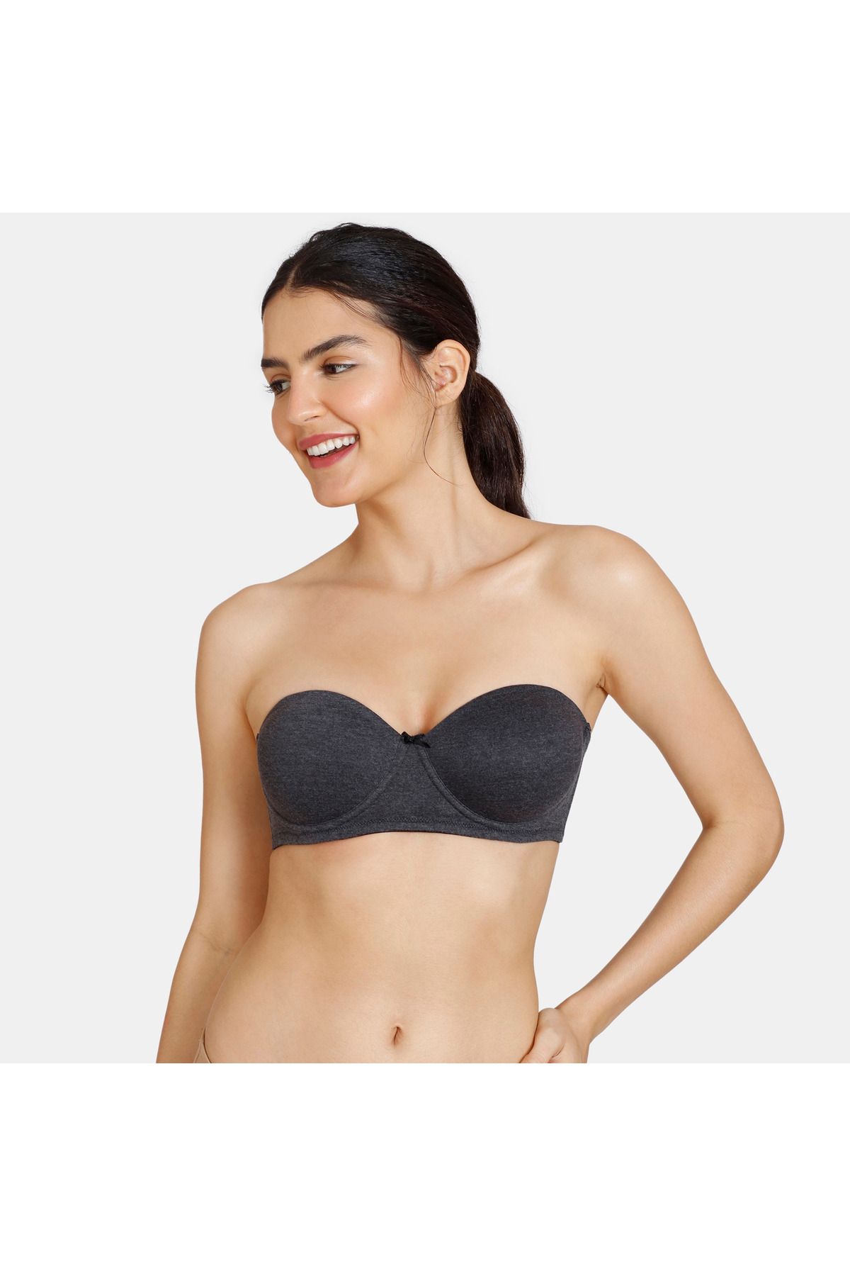 Zivame-Padded Balconette Bra with Hook and Eye Closure 2