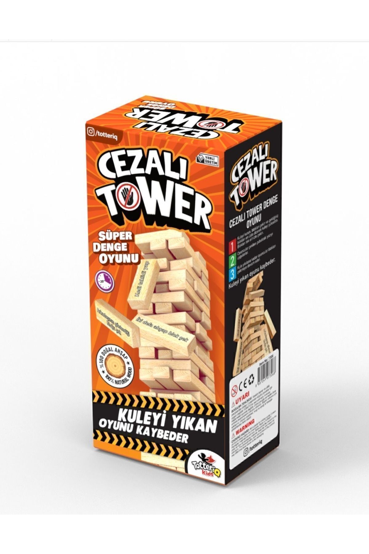 Genel Markalar Cezalı Jenga Denge Oyunu cezalı Tower Büyük boy 54 parça