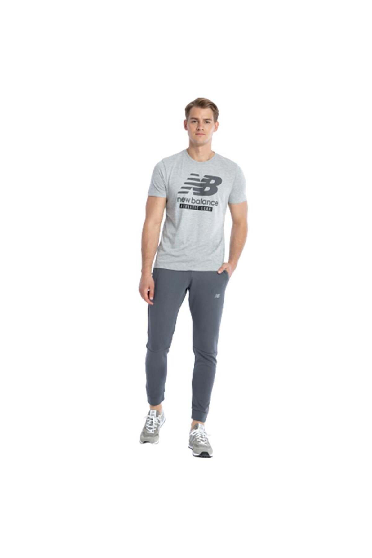 شلوار راحتی مردانه Nb مدل MNP3804-ANT شلوار راحتی خاکستری نیو بالانس شلوار ورزشی New Balance