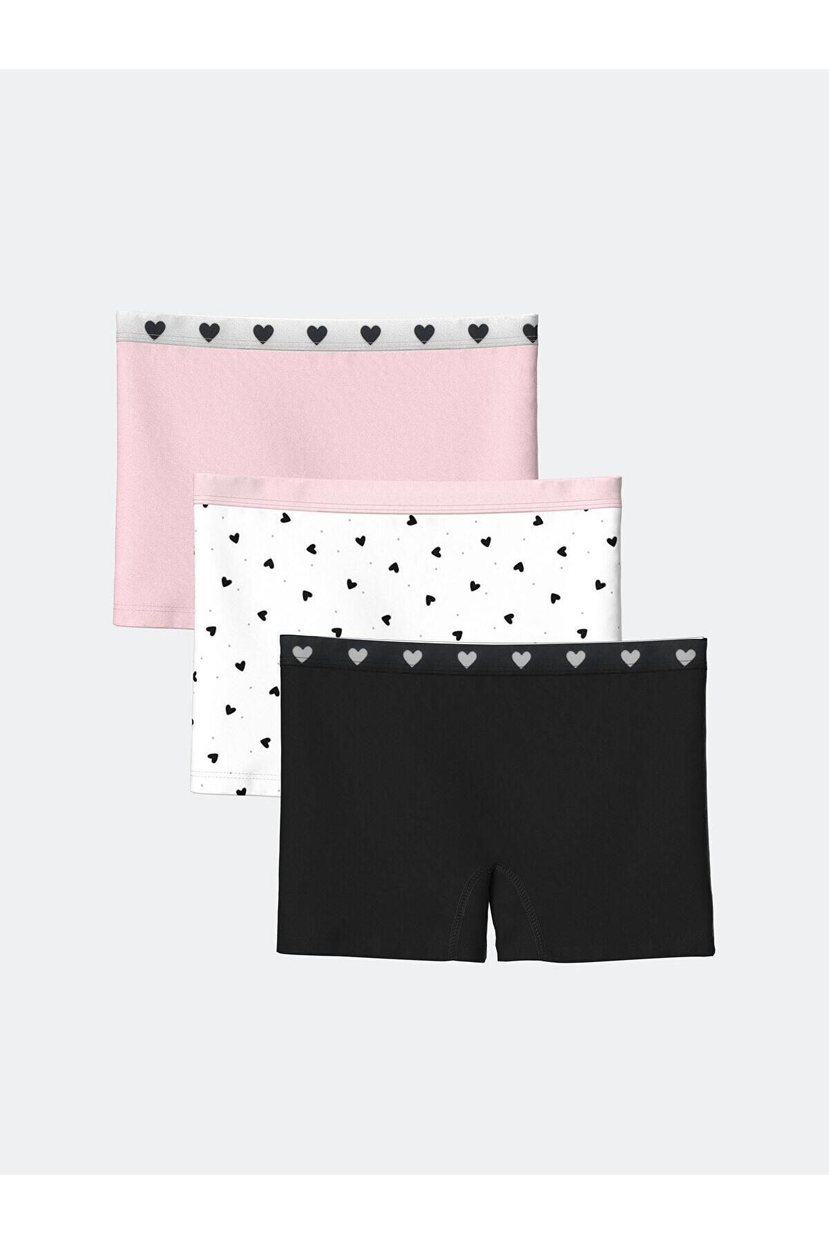 LC Waikiki-Lcw Kids Printed Printed Girls' Boxers 3-Piece 1