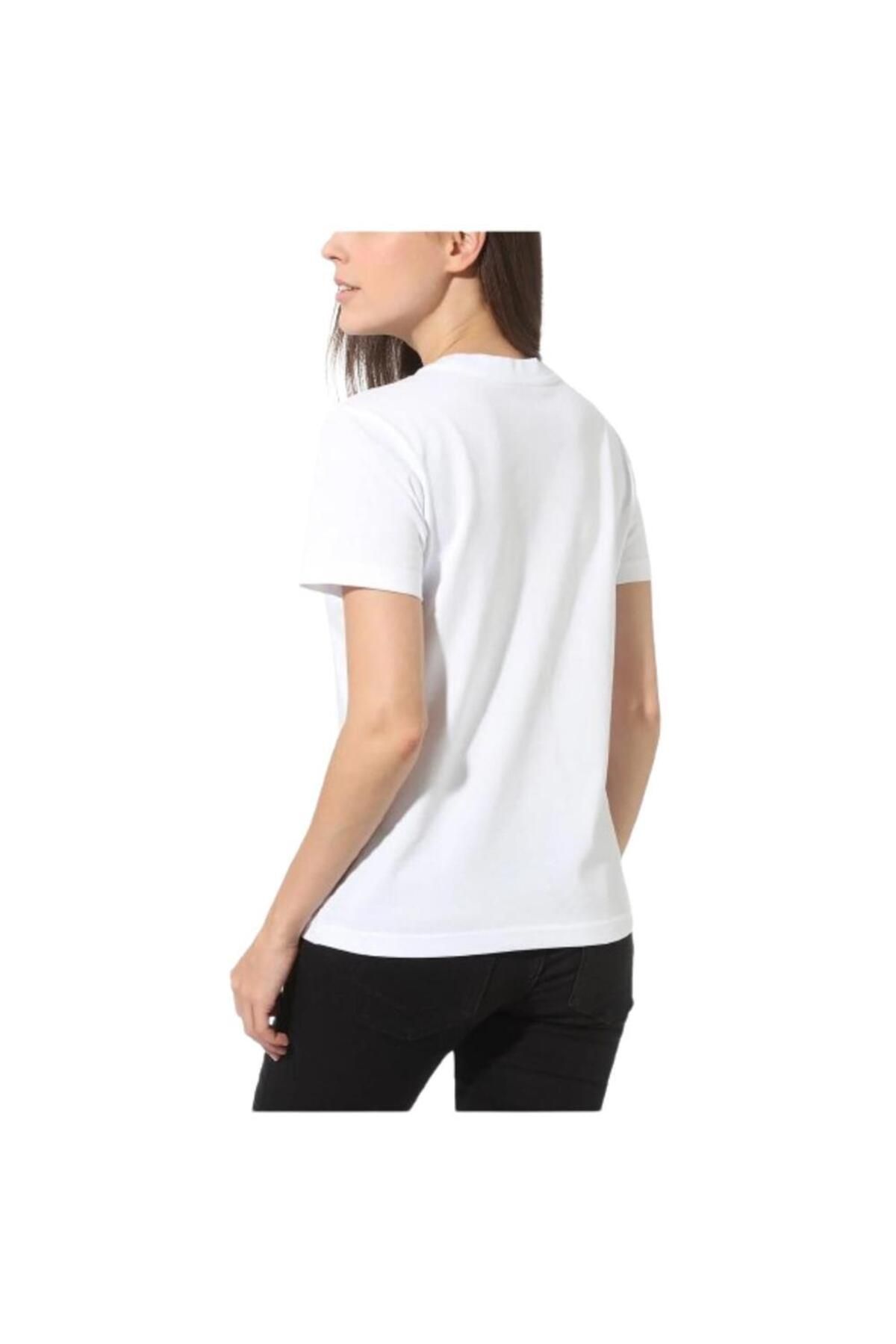 Vans-Wm Flying V Crew Tee Vn0a3up4wht1 T-shirt alb pentru femei 2