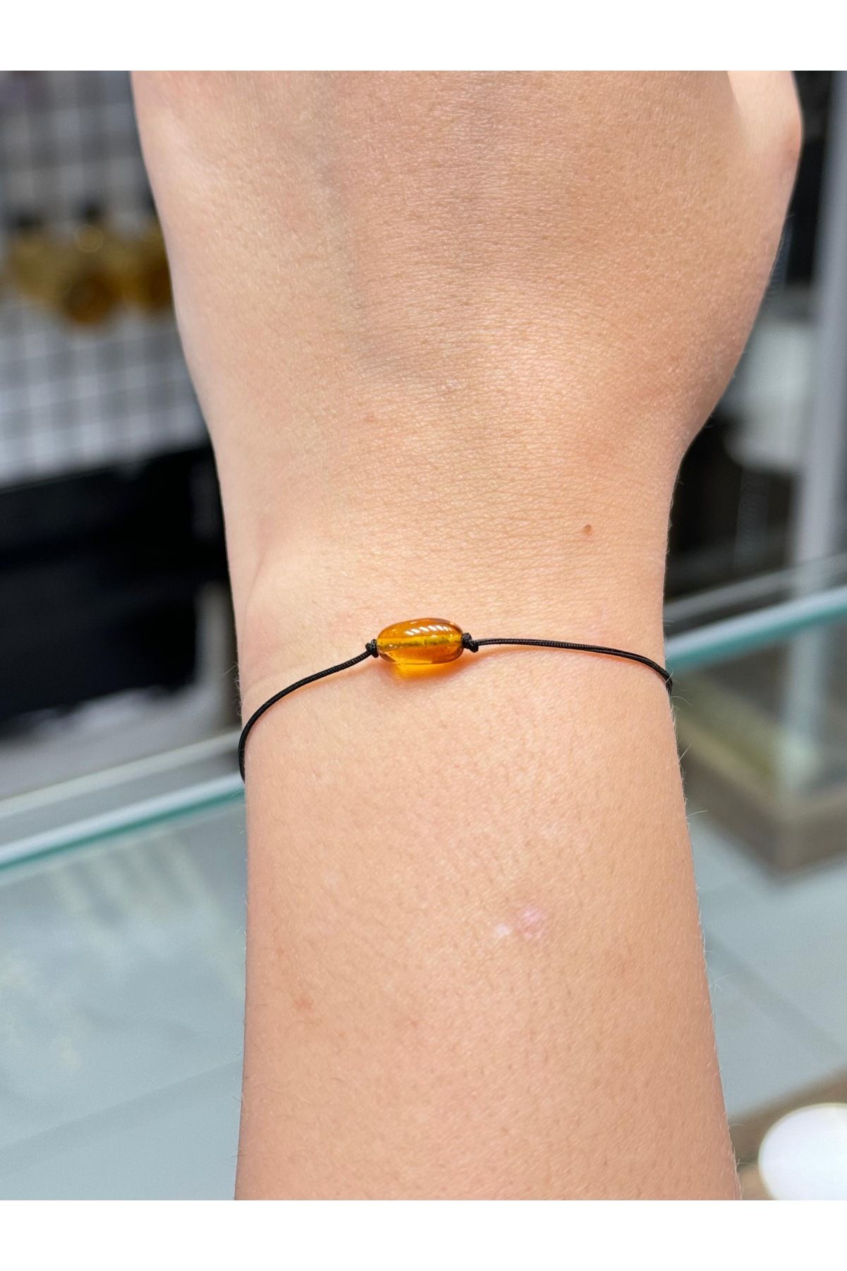 KEHRİBAREVİ EREĞLİ-Unisex Drop Amber Lucky Bracelet - Elevator Model 2