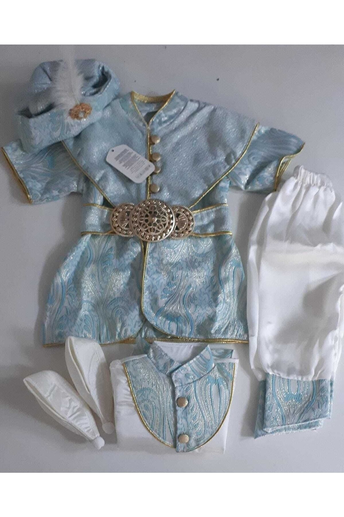 biyan collection Erkek Bebek Mevlütlük Şehzade Sünnetlik Mevlüt Sünnet Kıyafeti Erkek Çocuk Hediye Bebek Hediyelik fotoğrafı 4 (önizleme)