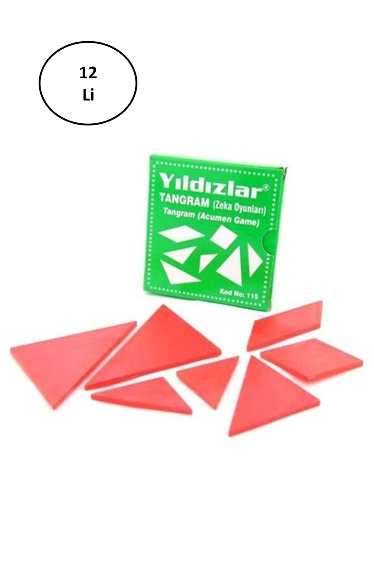Kapamarka Yıldızlar Tangram Zeka Oyunu 12'li