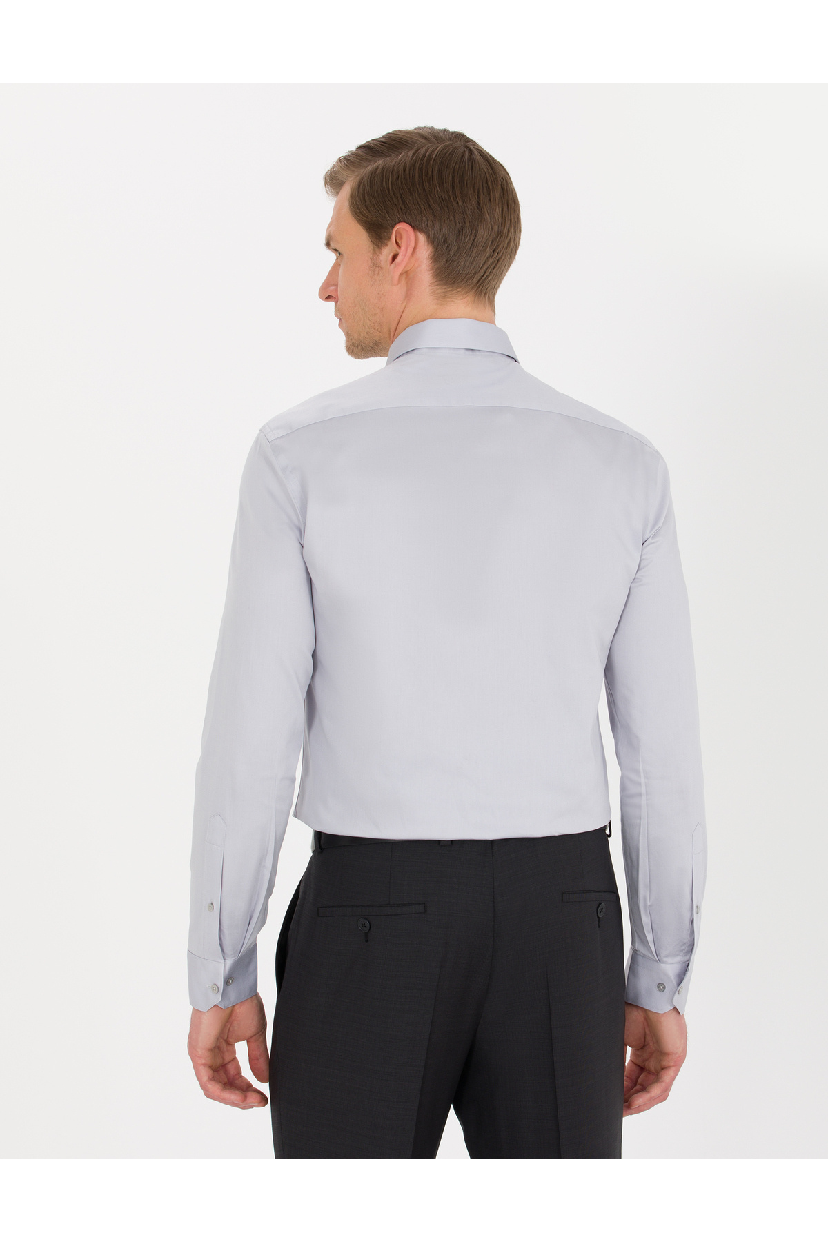 پیراهن مردانه راسته آستین بلند | پیر کاردین Pierre Cardin 650178 - تصویر 5